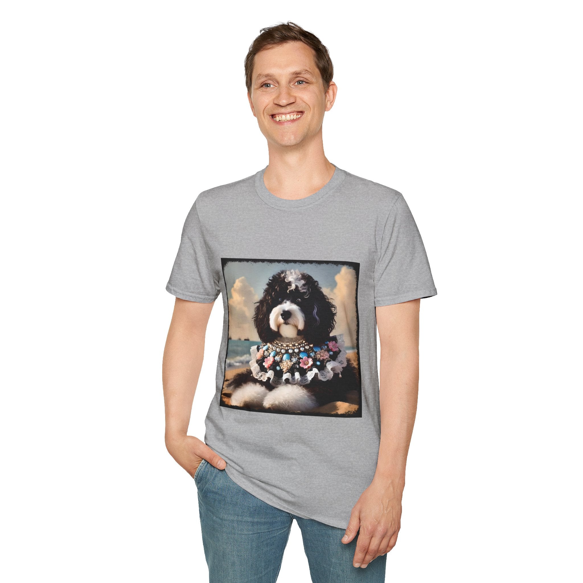Aussiedoodle Seashell Siren | Unisex Dog T-Shirt