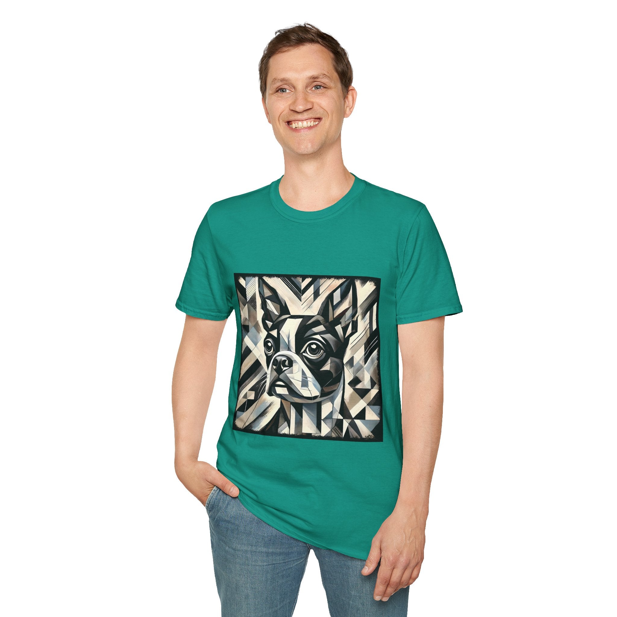 Boston Terrier Geometric | Unisex Dog T-Shirt