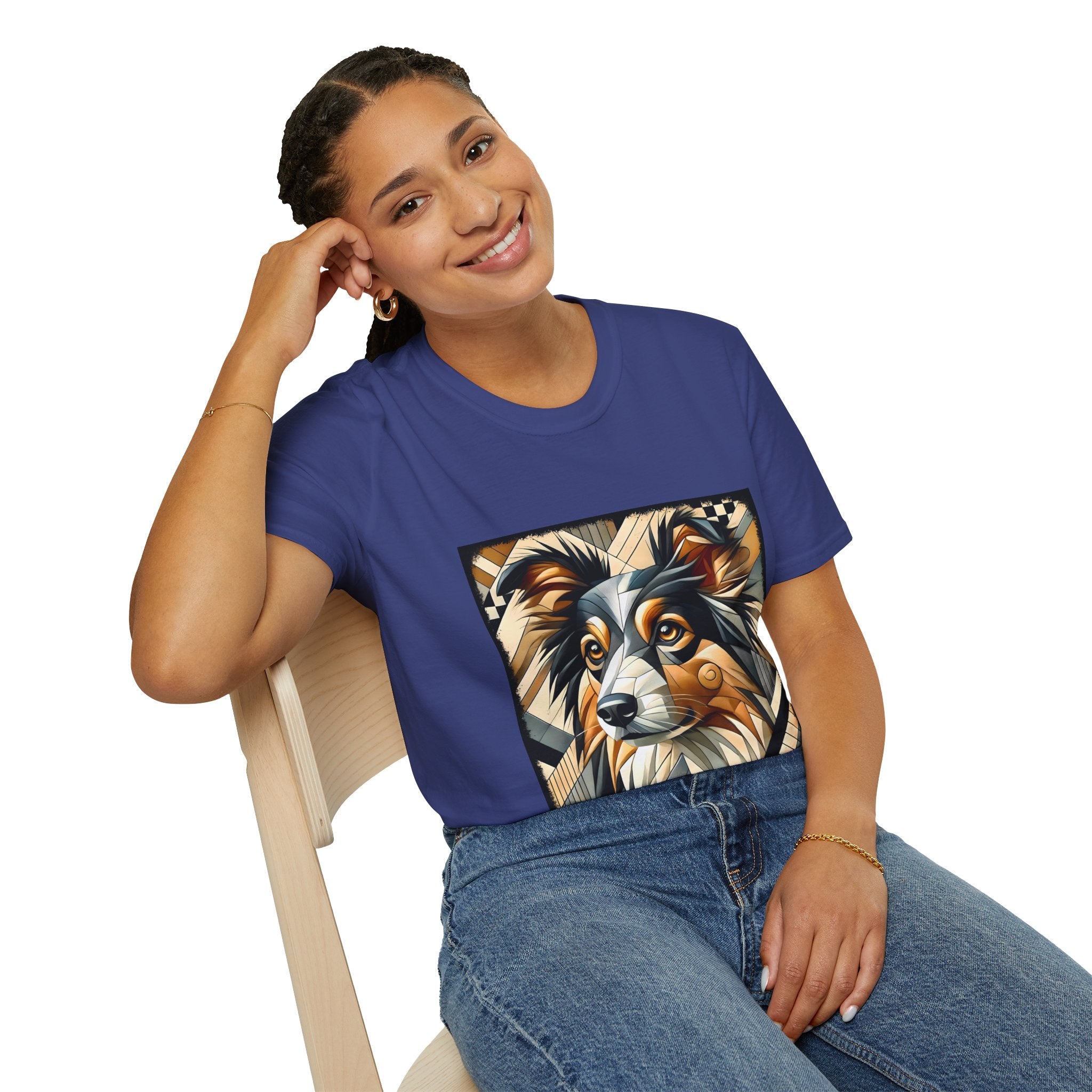 Miniature American Shepherd Geometric | Unisex Dog T-Shirt
