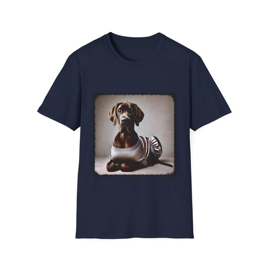 Great Dane Platinum Star design dog lover unisex t-shirt in navy