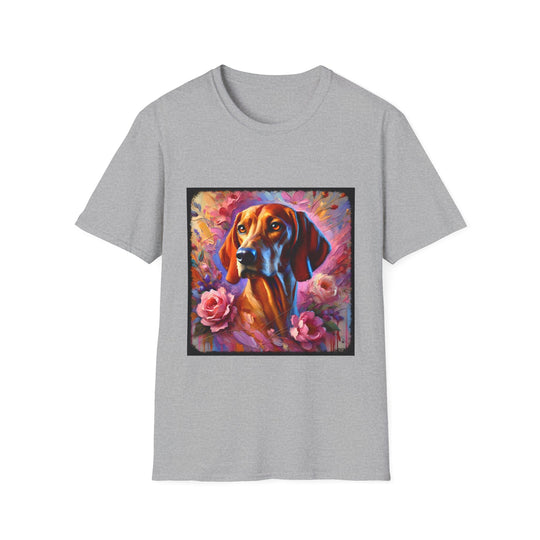 Coonhound Rosy Haze Classic design dog lover unisex t-shirt in sport grey
