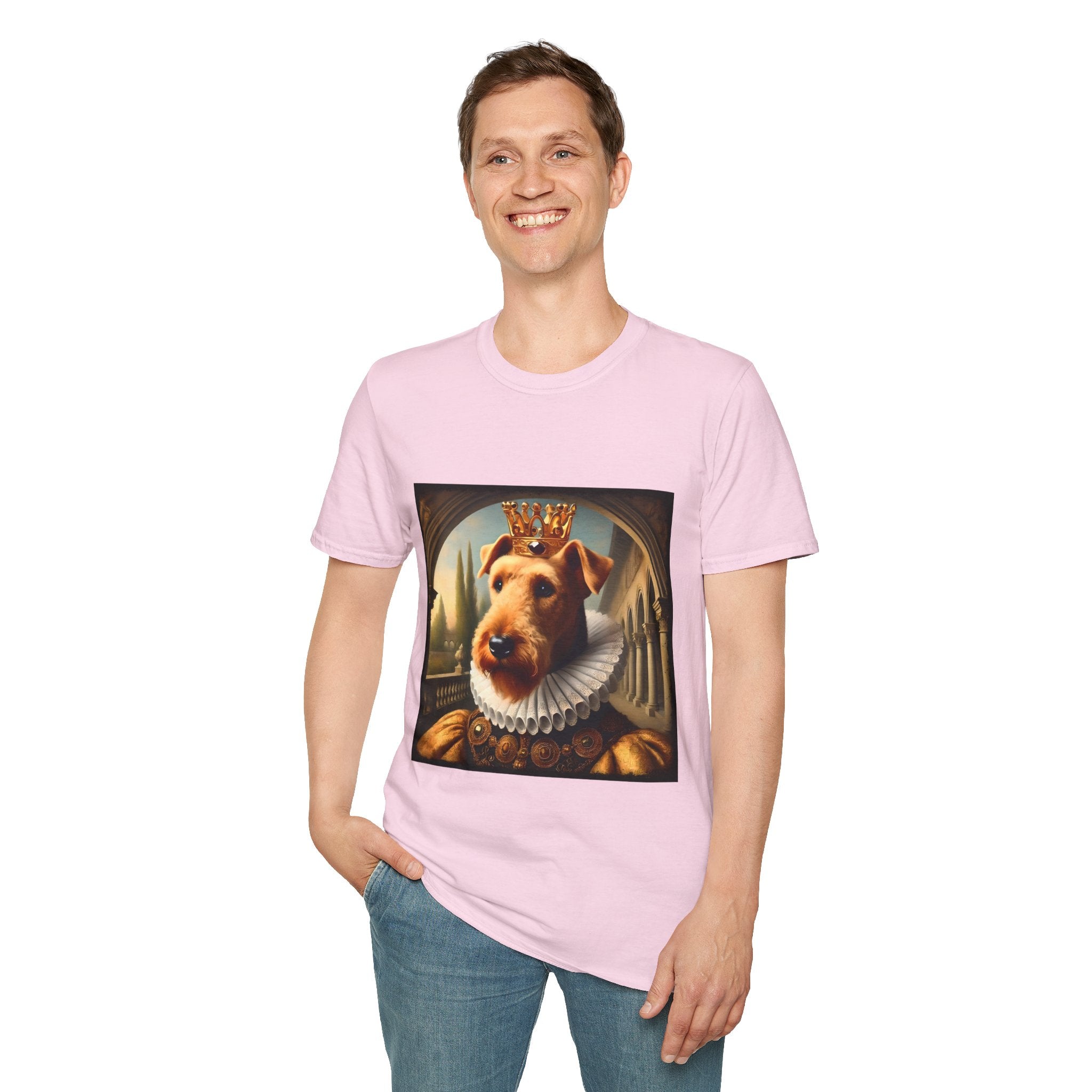 Airedale Terrier Crowned Gent design dog lover unisex t-shirt