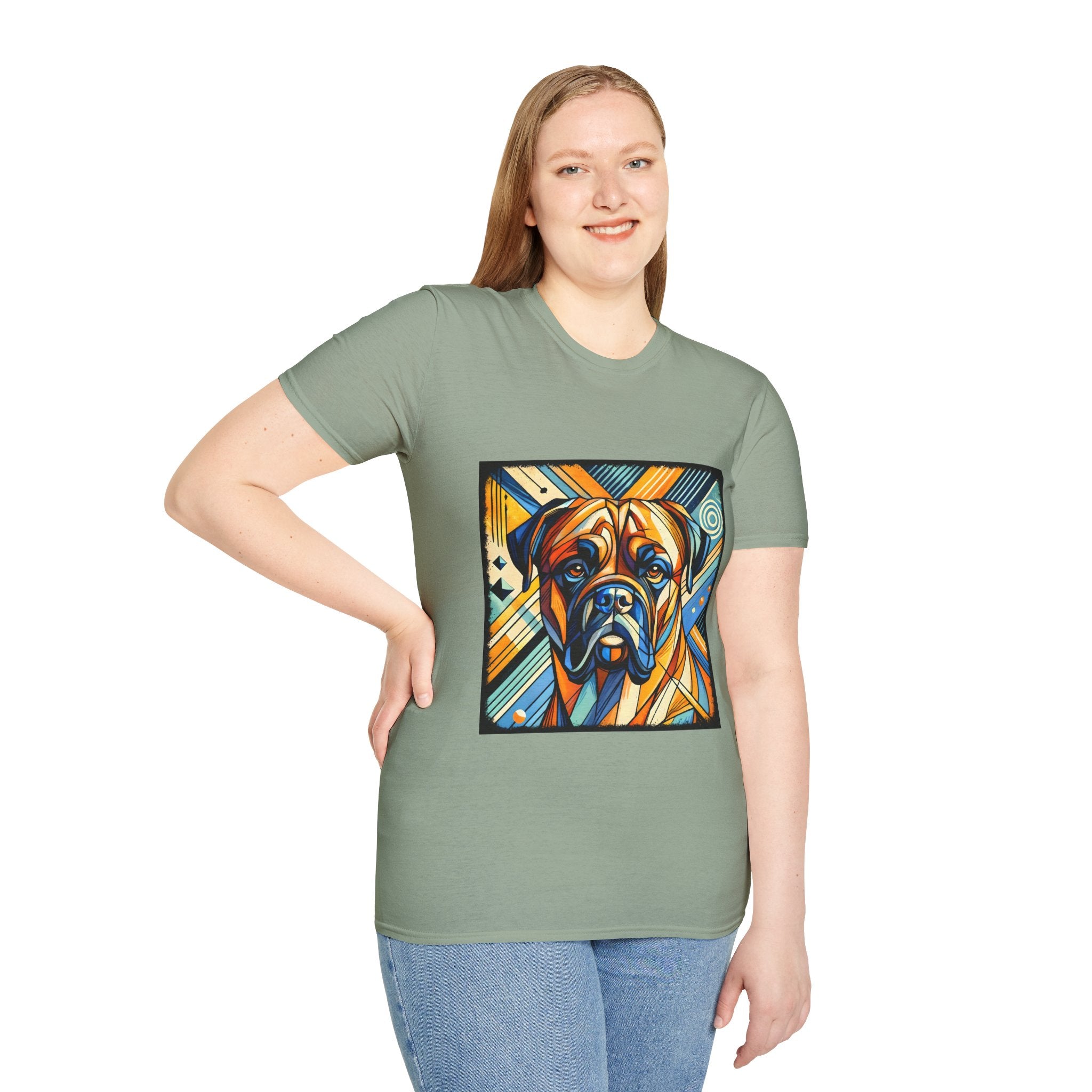 Bullmastiff Warm Geometric | Unisex Dog T-Shirt