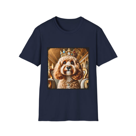 Cockapoo Posh Prince design dog lover unisex t-shirt in navy