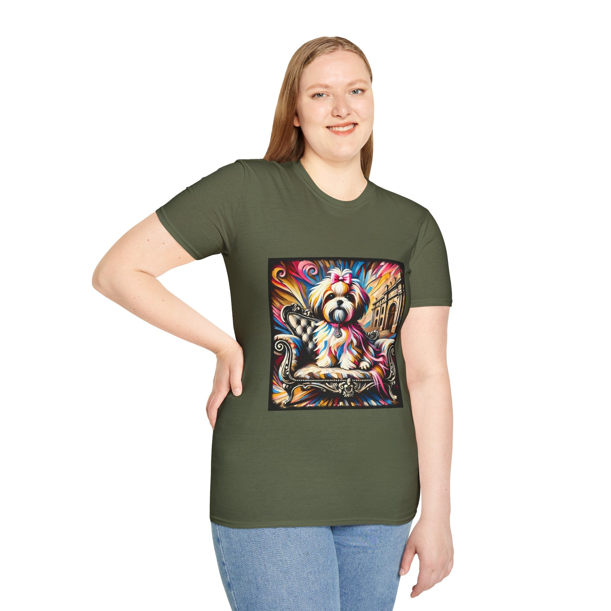 Lhasa Apso Diamond Princess Classic | Unisex Dog T-Shirt