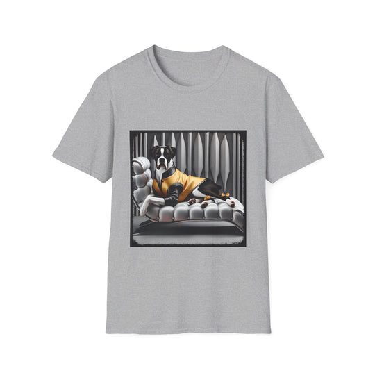 Boxer Hype Honey design dog lover unisex t-shirt in sport grey