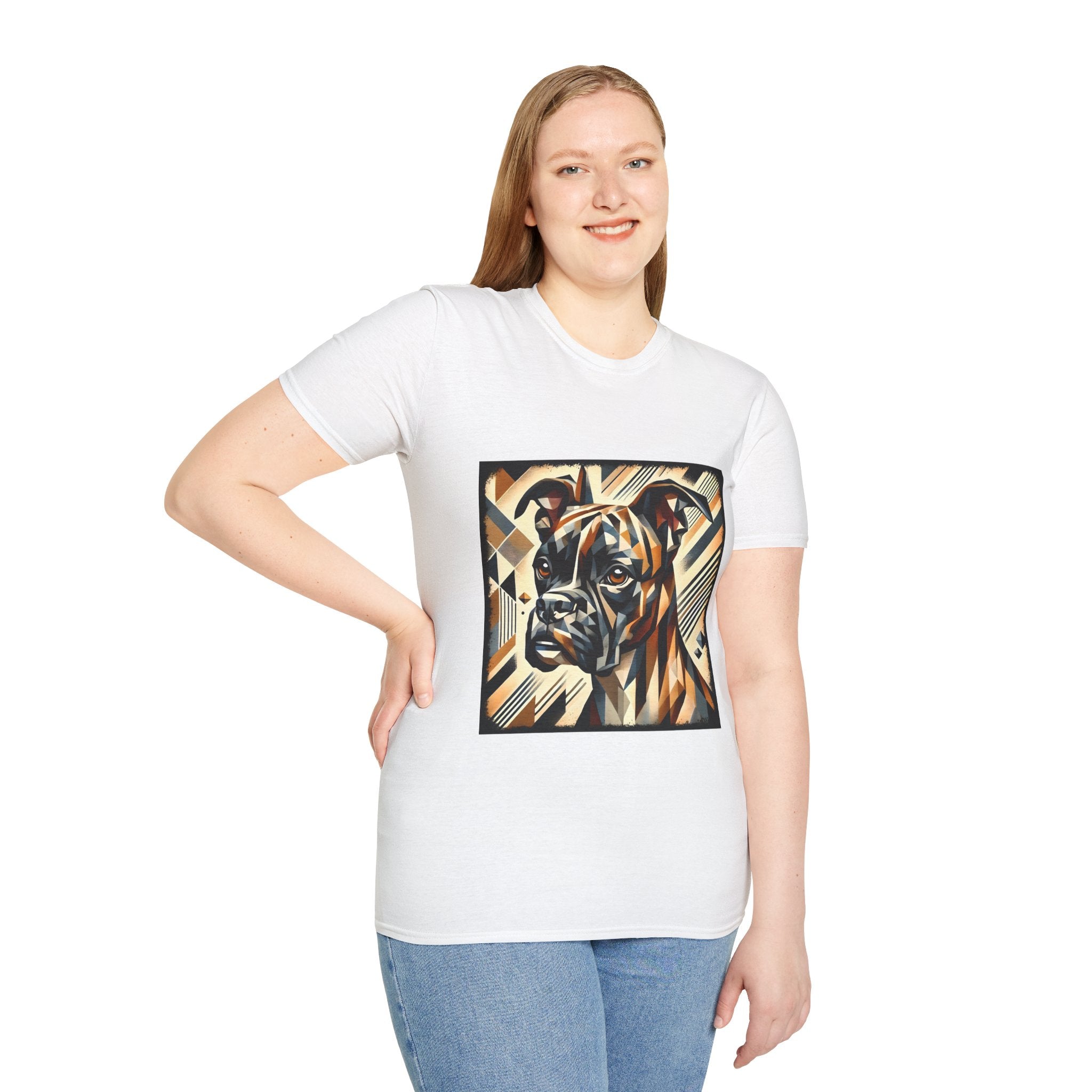 Boxer Modern Geometric | Unisex Dog T-Shirt