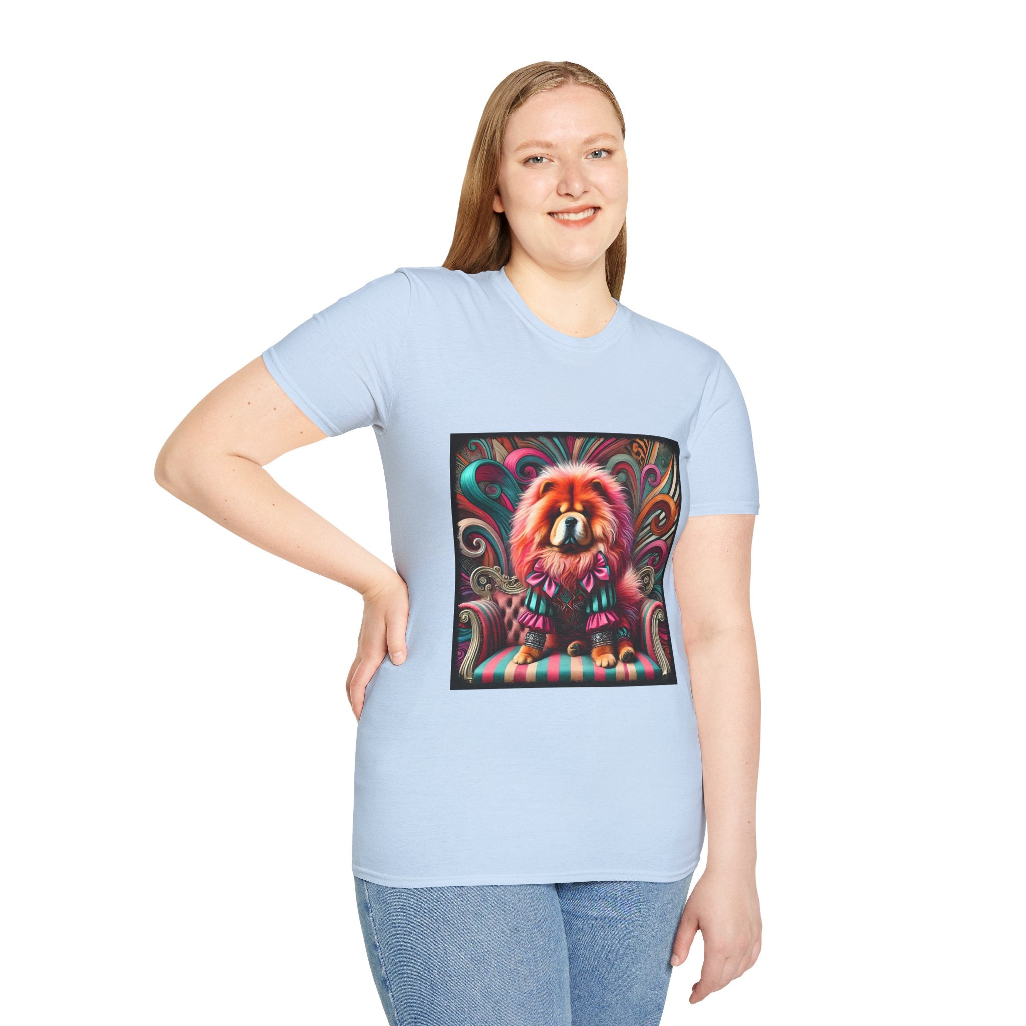 Chow Chow Pink Rocker | Unisex Dog T-Shirt