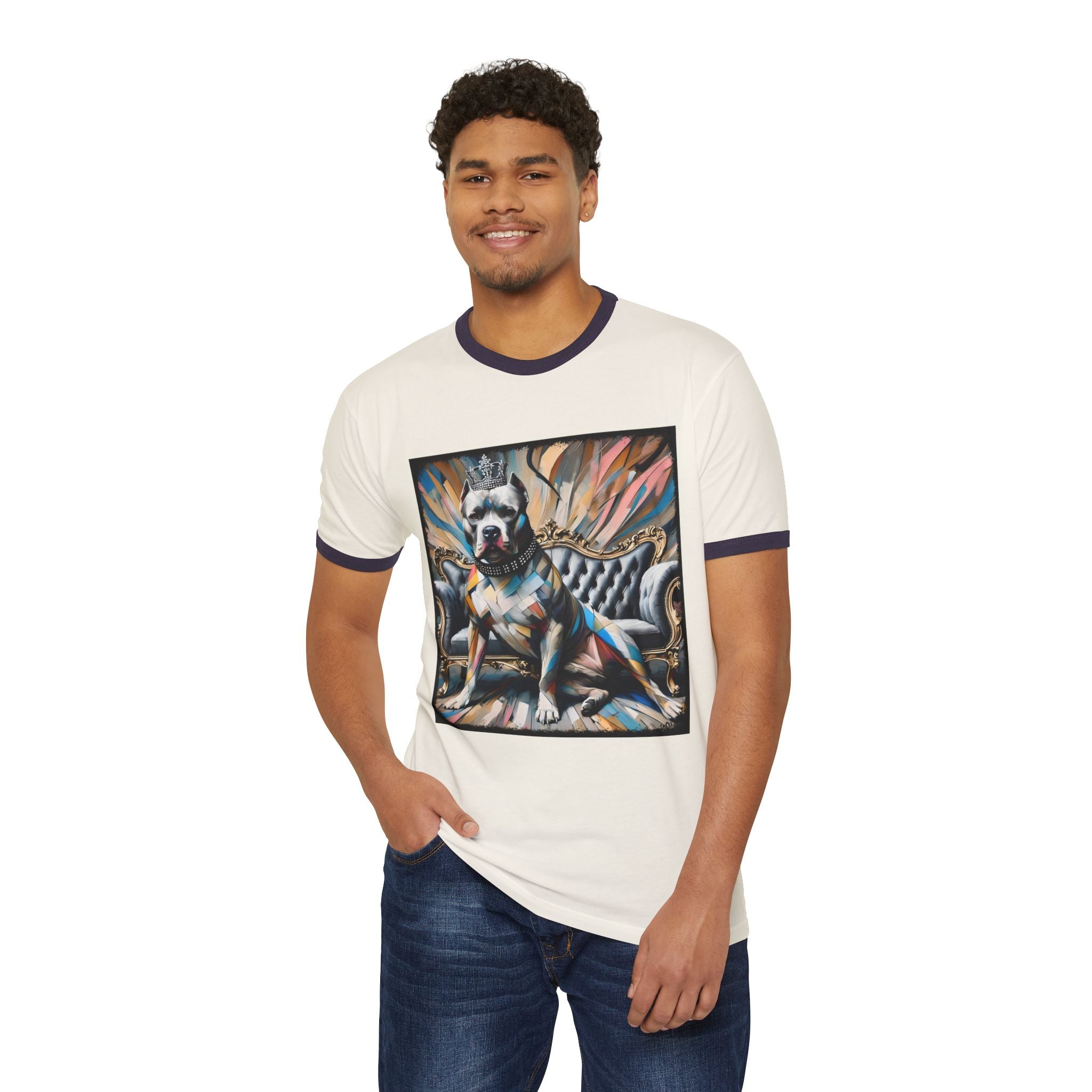 Pitbull Royal Geometric | Unisex Dog T-Shirt