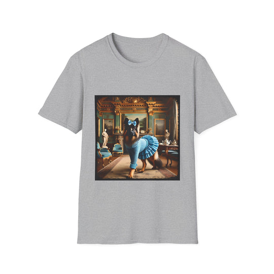 German Shepherd Posh Prep design dog lover unisex t-shirt in sport grey