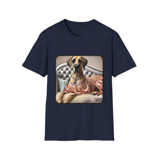 Great Dane Perfect Paw design dog lover unisex t-shirt in navy