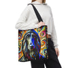 Afghan Hound Tote Bag | Hoodie Swirl Dog Lover Gift