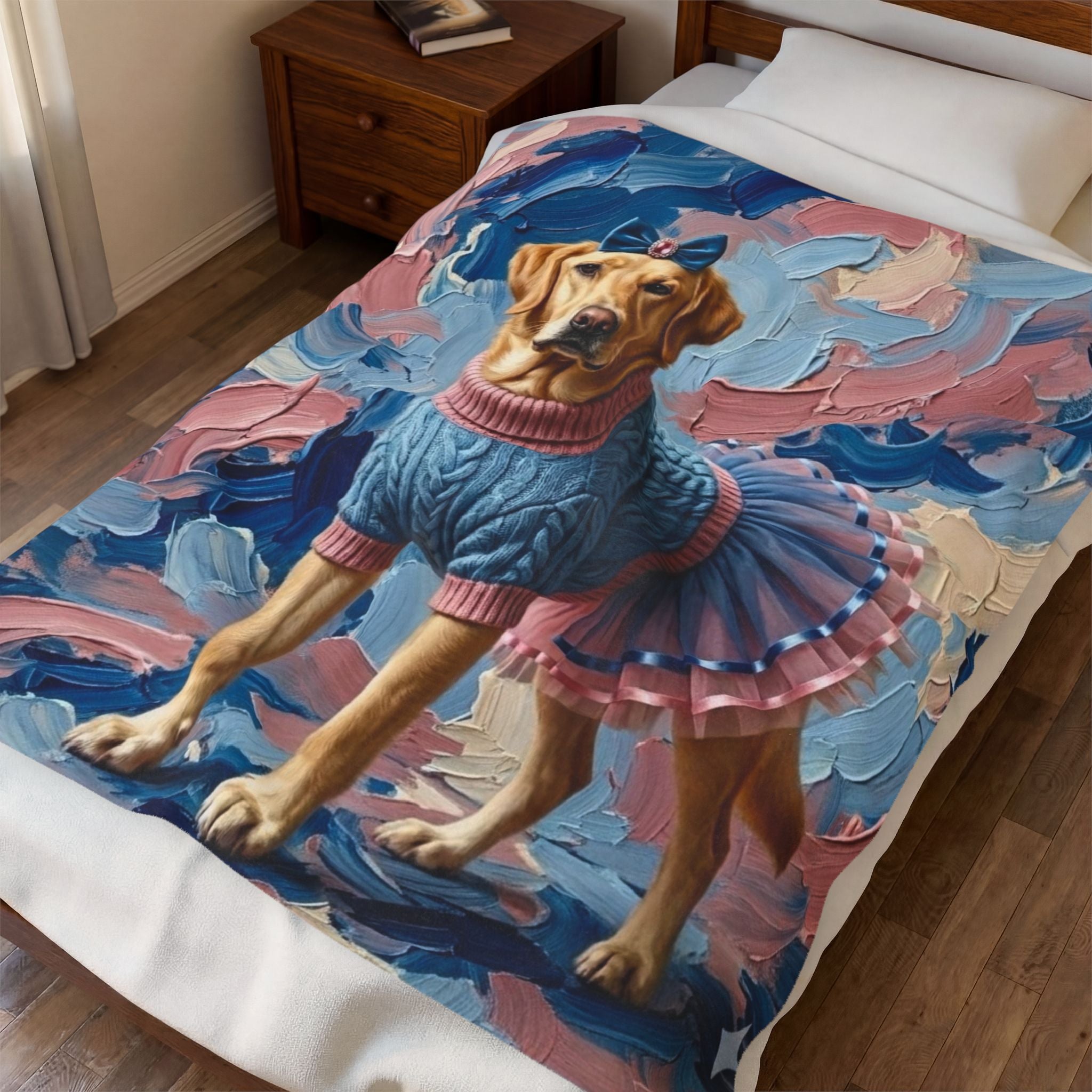 Labrador Retriever Blanket | Brushstroke Beauty Dog Lover Gift