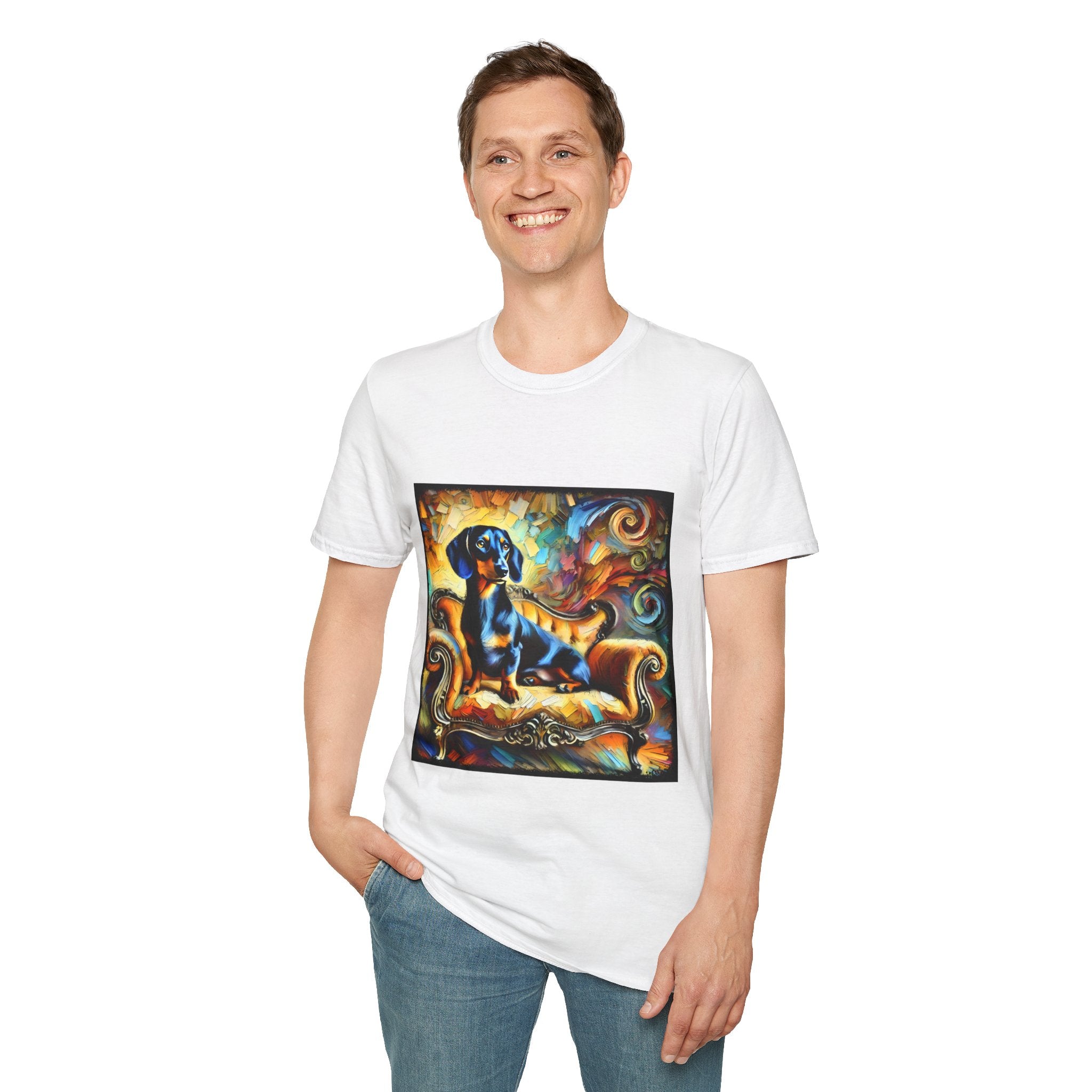 Dachshund Bold Swirl | Unisex Dog T-Shirt