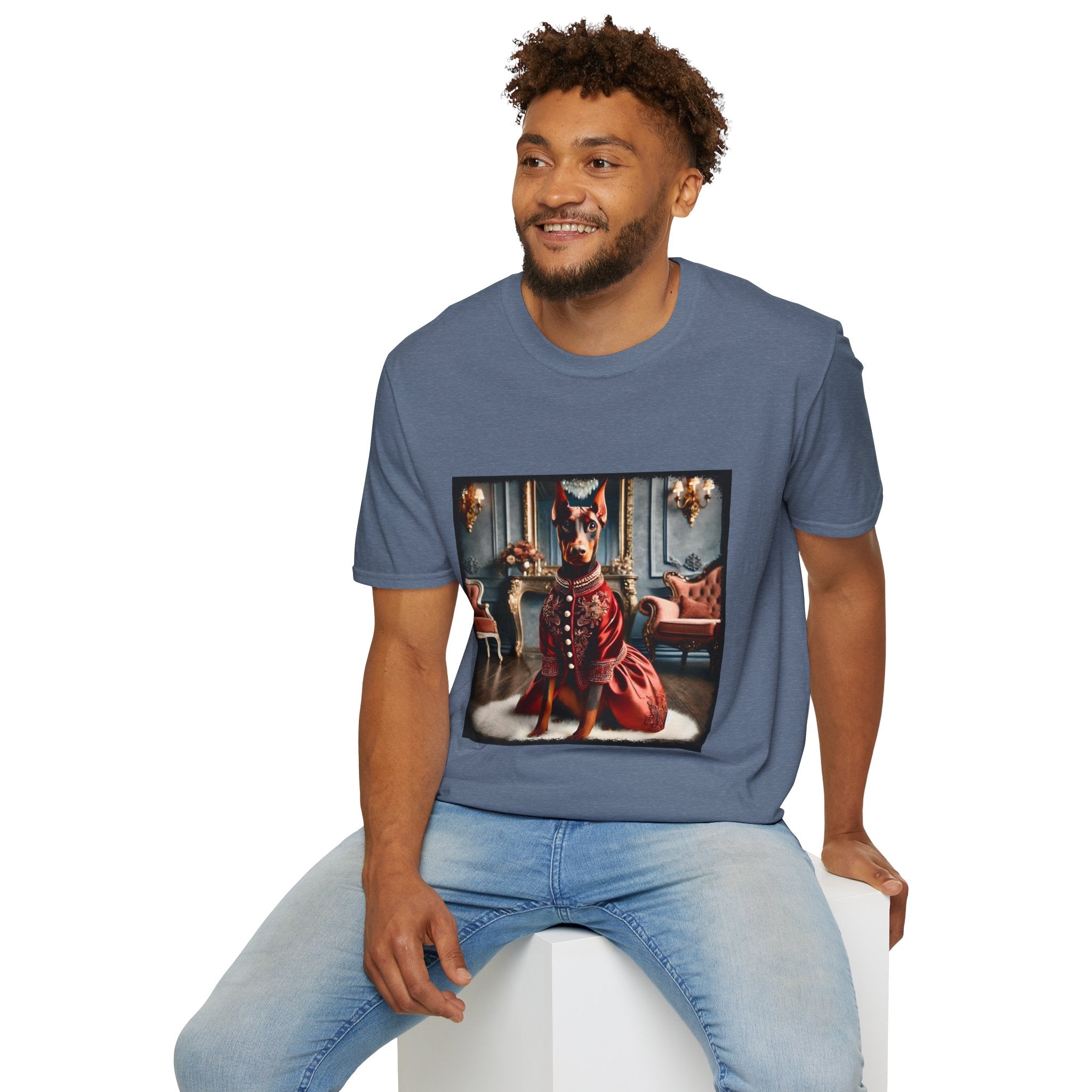 Doberman Pinscher Crimson Cutie | Unisex Dog T-Shirt