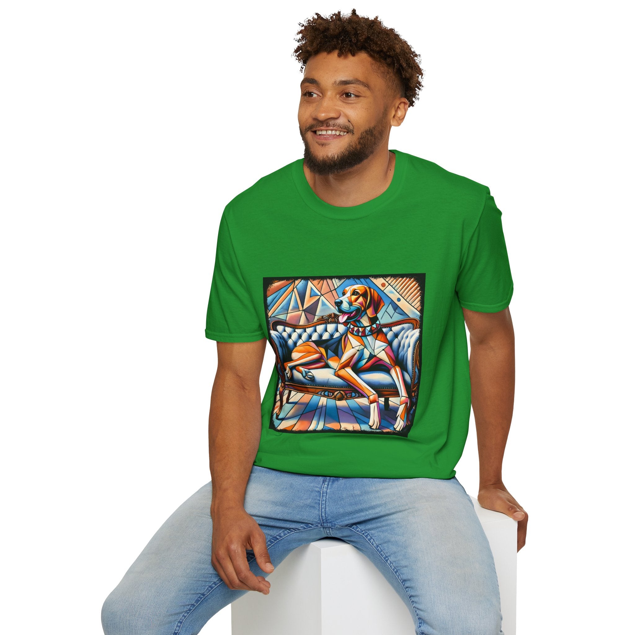 Treeing Walker Coonhound Bold Geometric | Unisex Dog T-Shirt
