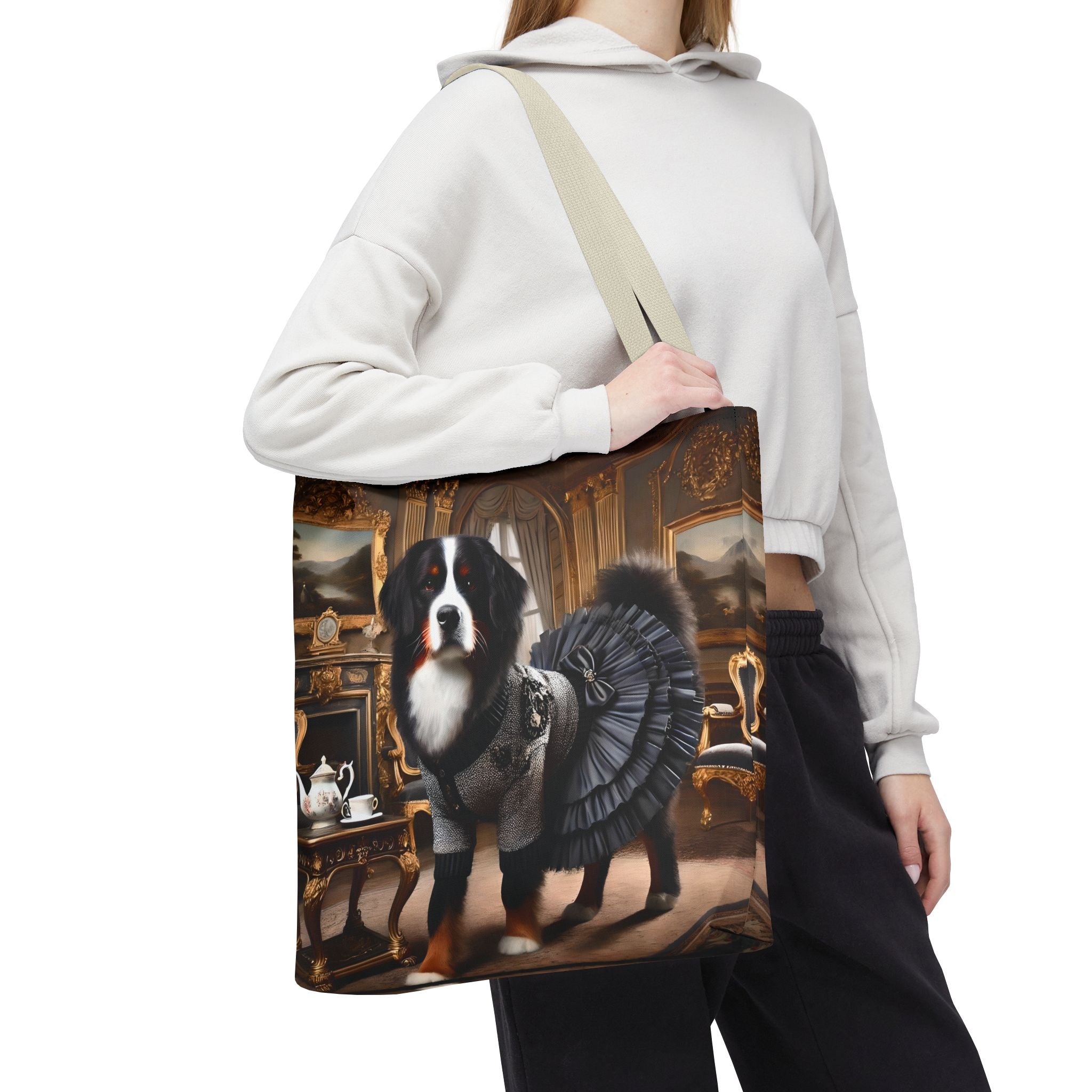Bernese Mountain Dog Tote Bag | Prep Princess Dog Lover Gift