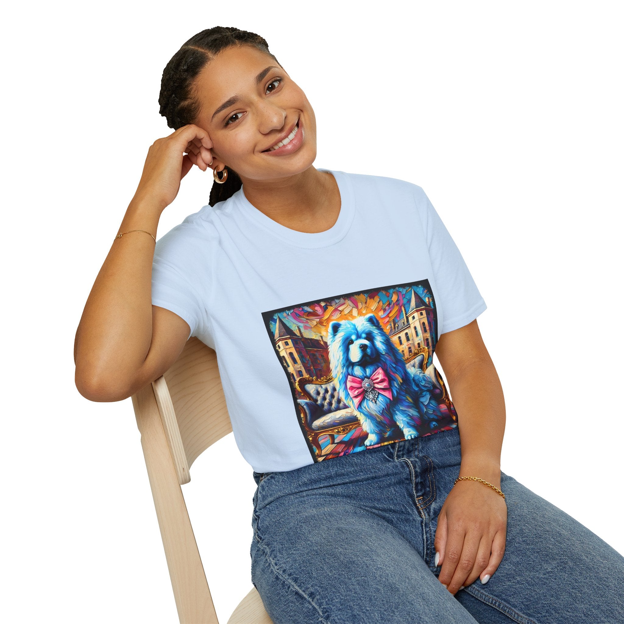 Chow Chow Blue Diamond Princess Classic | Unisex Dog T-Shirt