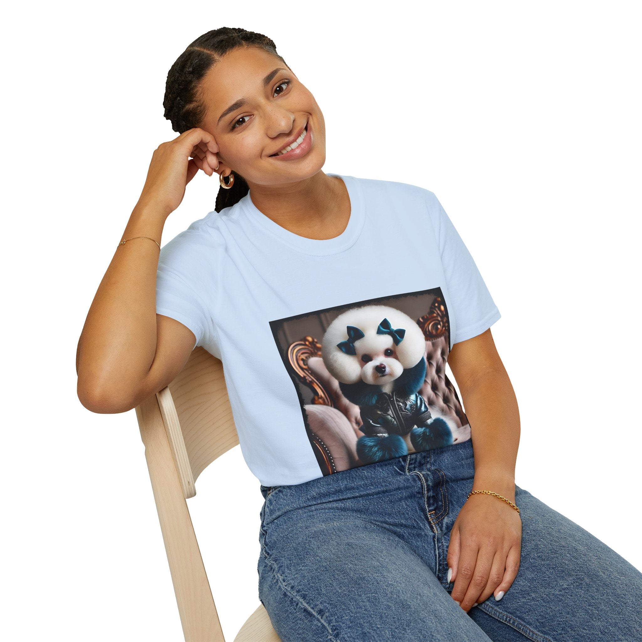 Bichon Frise Posh Pawfluencer | Unisex Dog T-Shirt