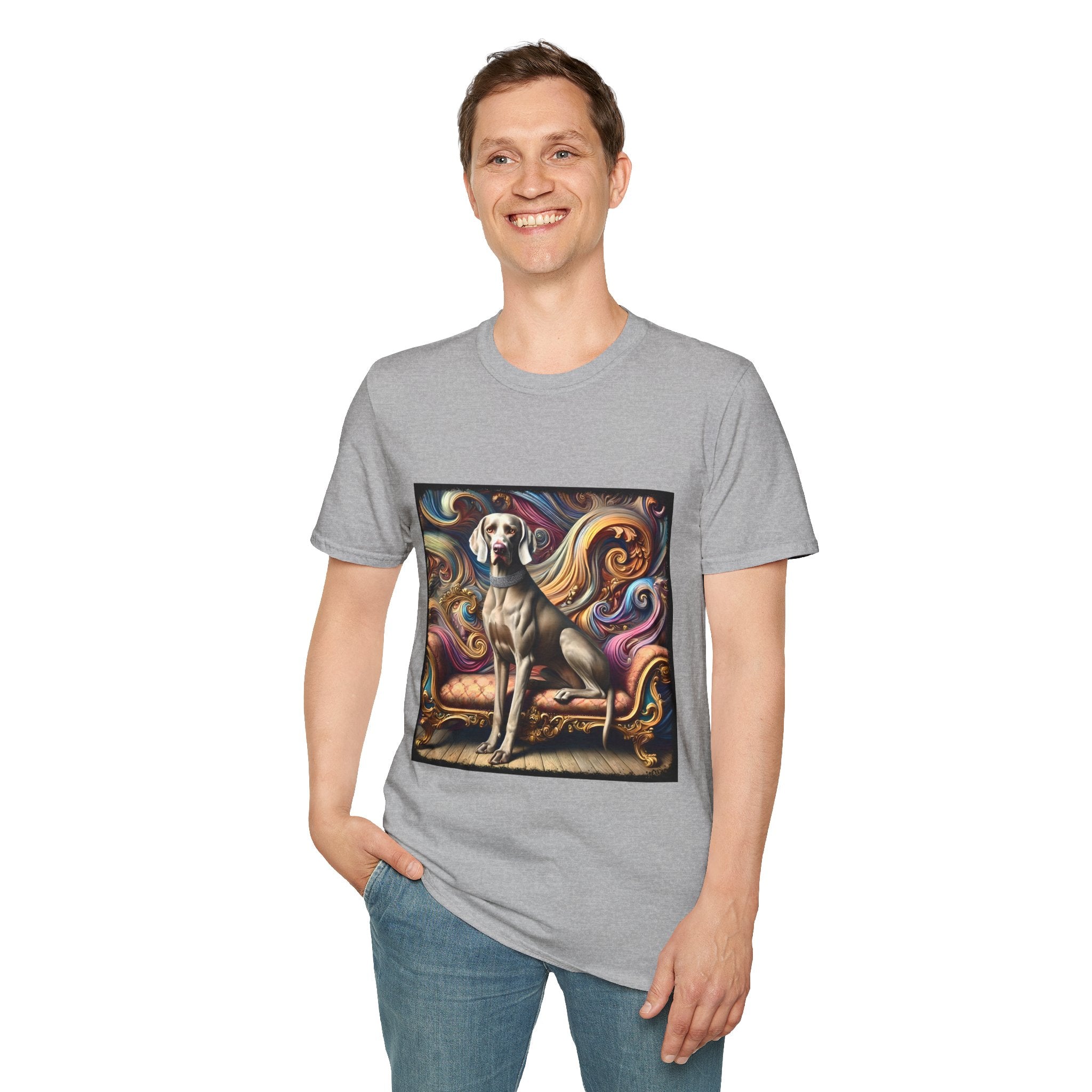 Weimaraner Bold Swirl | Unisex Dog T-Shirt