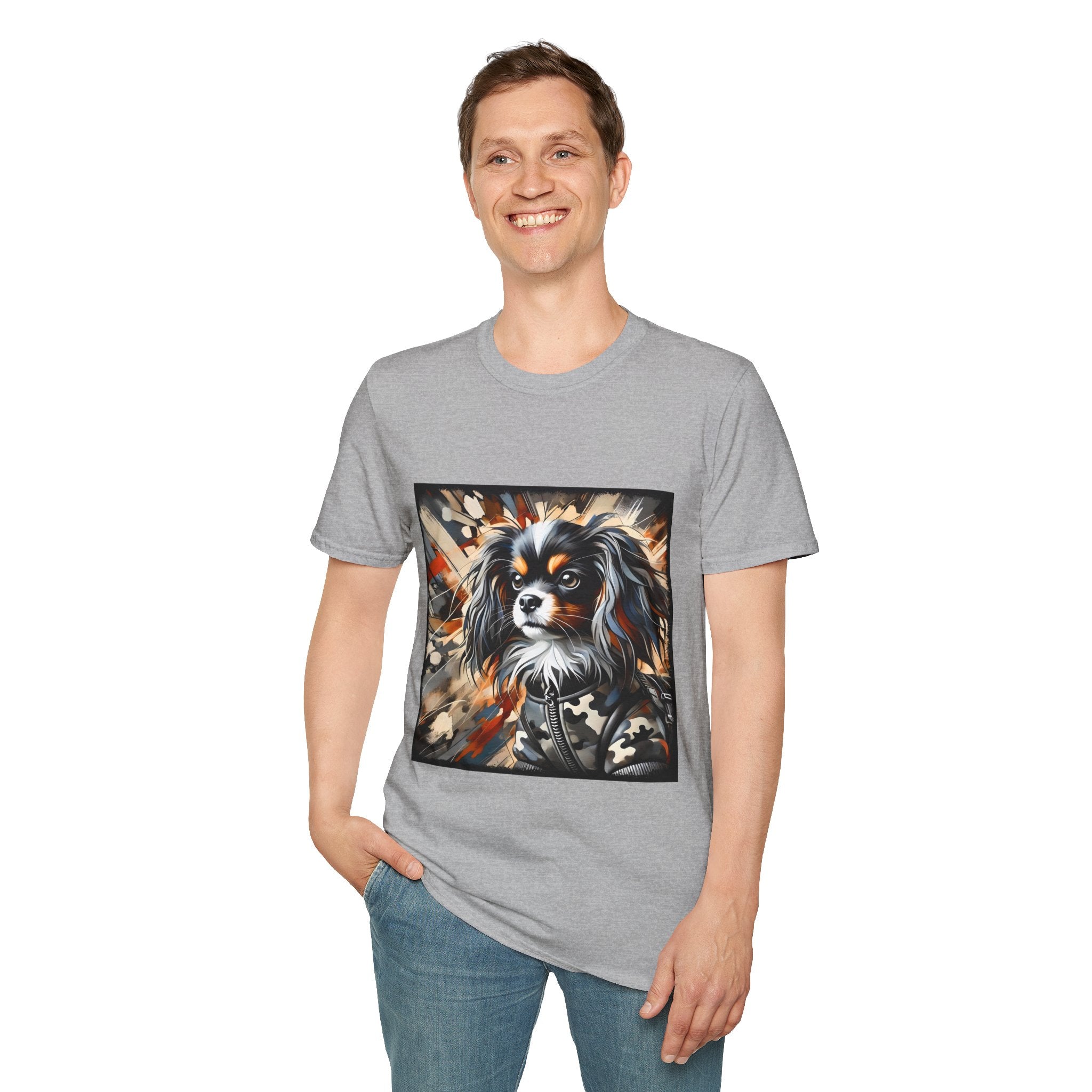 Cavalier King Charles Spaniel Bold Camo Classic | Unisex Dog T-Shirt