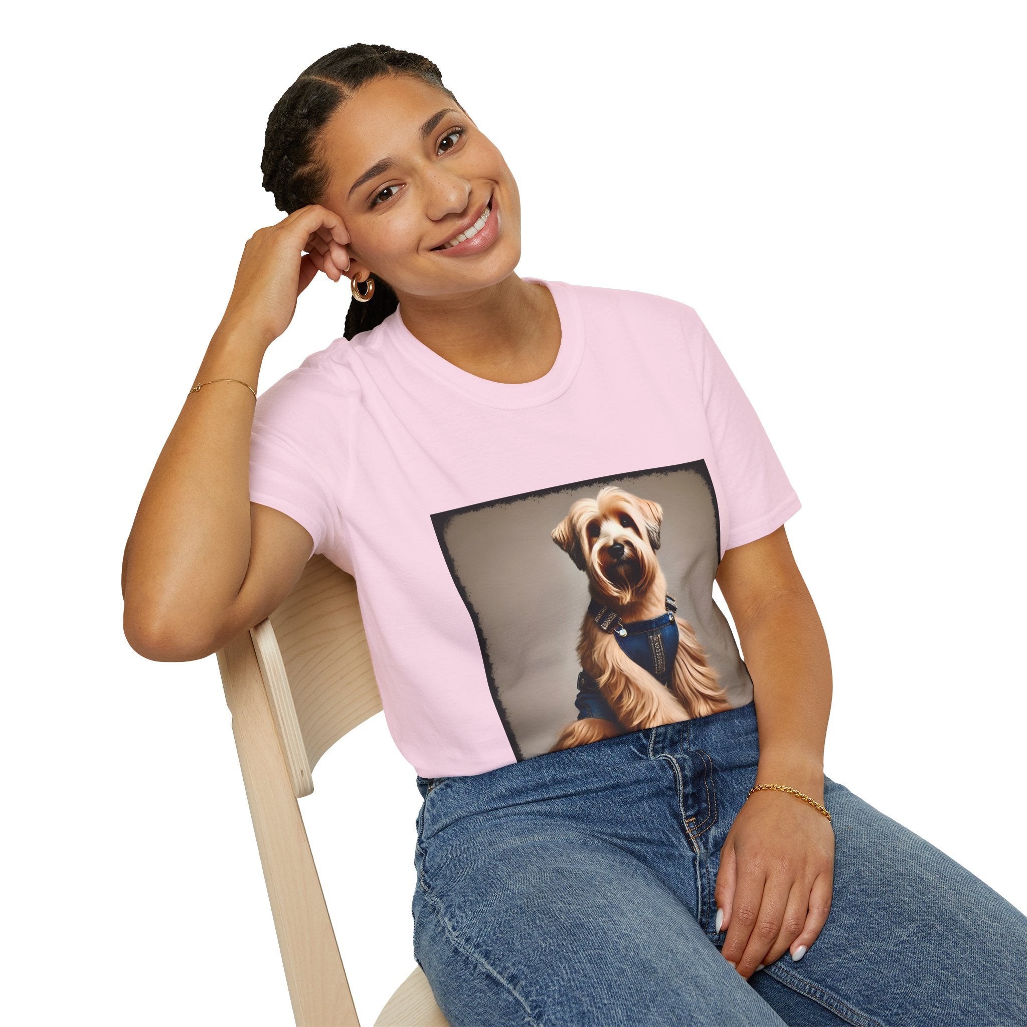 Wheaten Terrier Denim Doll | Unisex Dog T-Shirt
