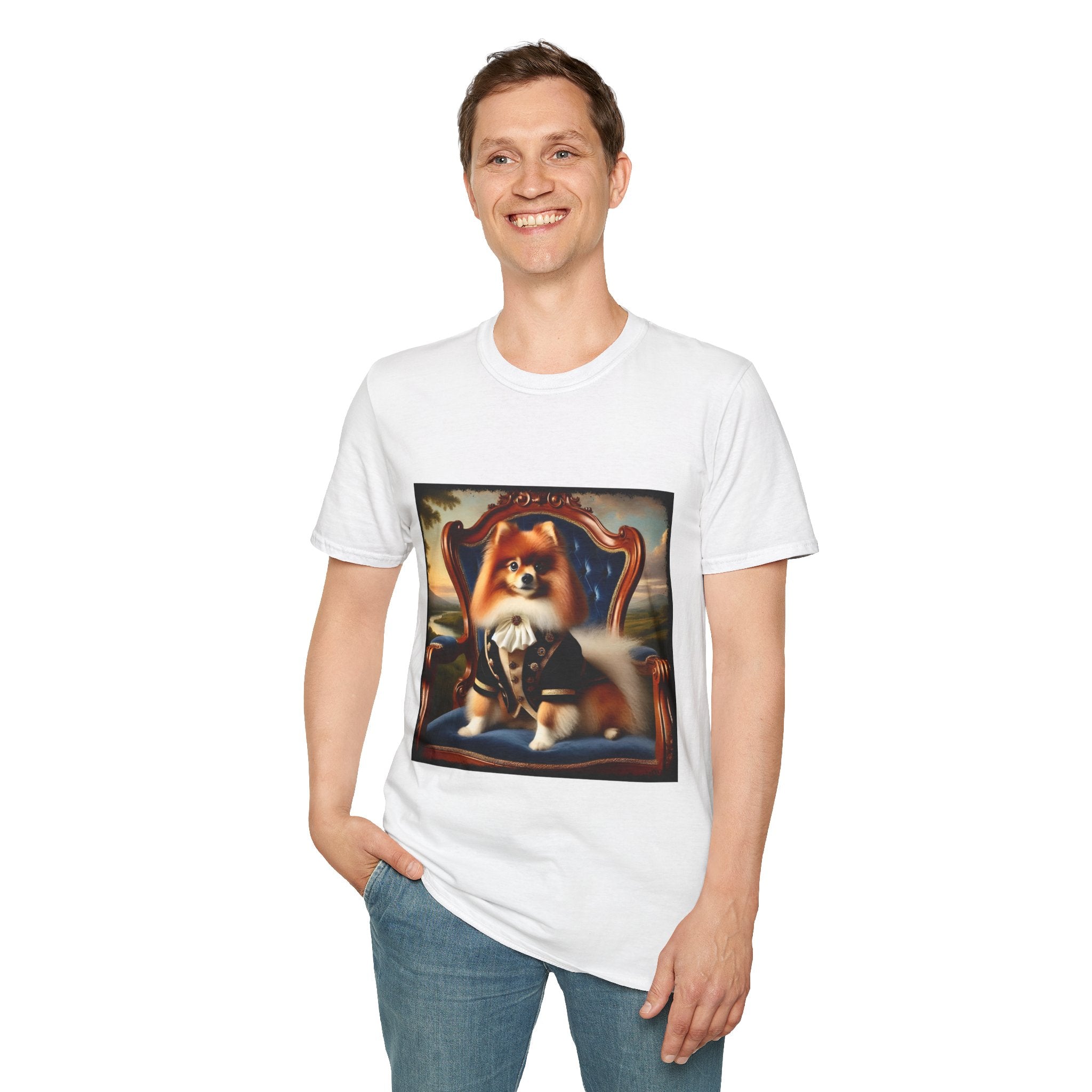 Pomeranian Posh Prince | Unisex Dog T-Shirt