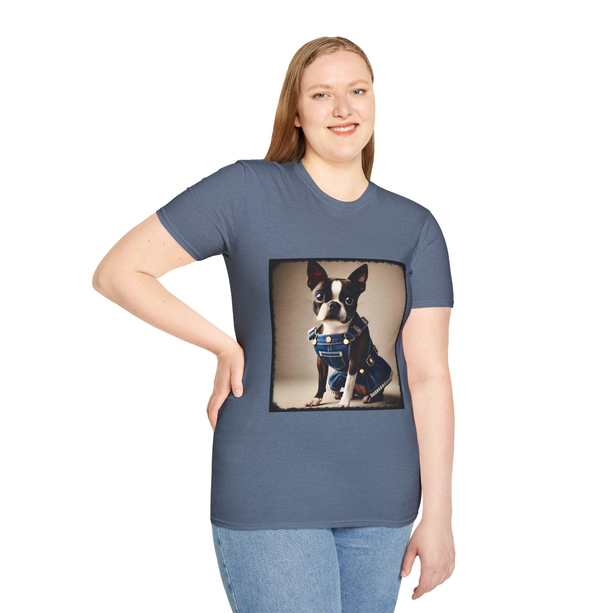 Boston Terrier Jean Dream | Unisex Dog T-Shirt