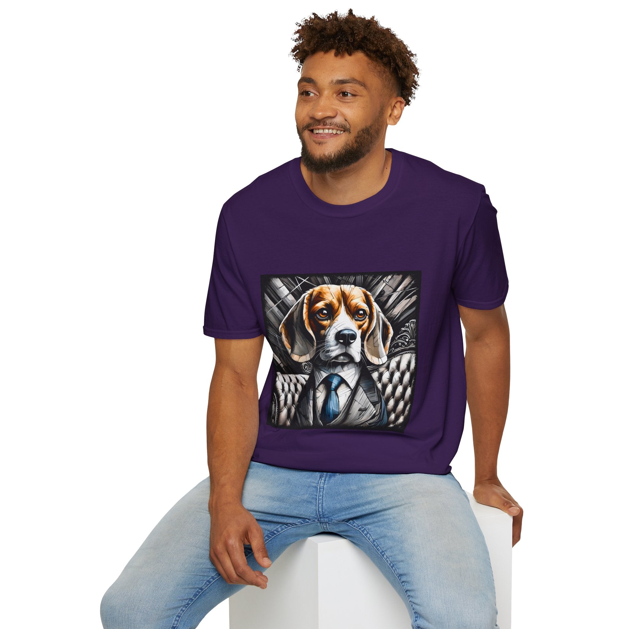 Beagle B&W Bold Eyes | Unisex Dog T-Shirt