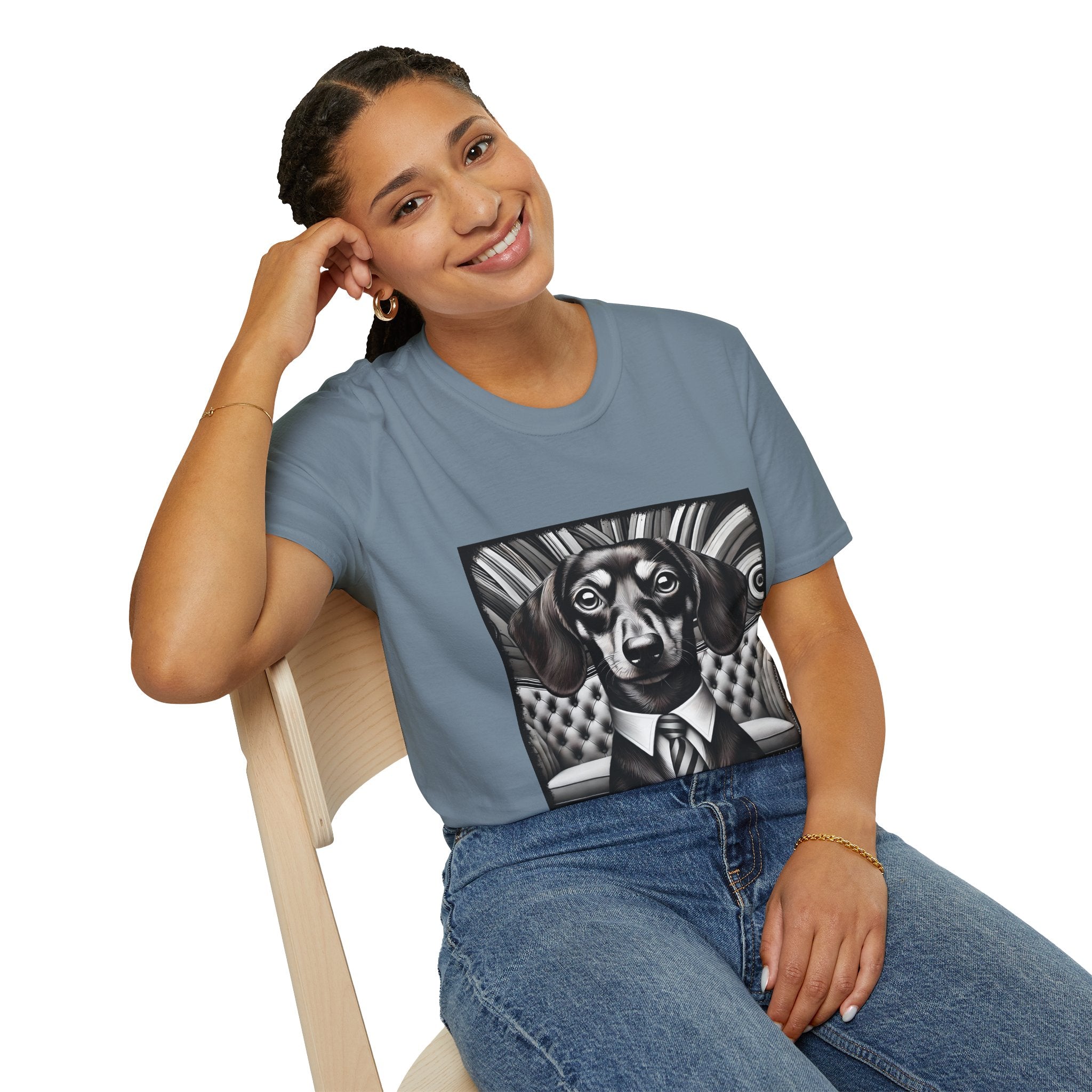 Dachshund B&W Gentleman | Unisex Dog T-Shirt