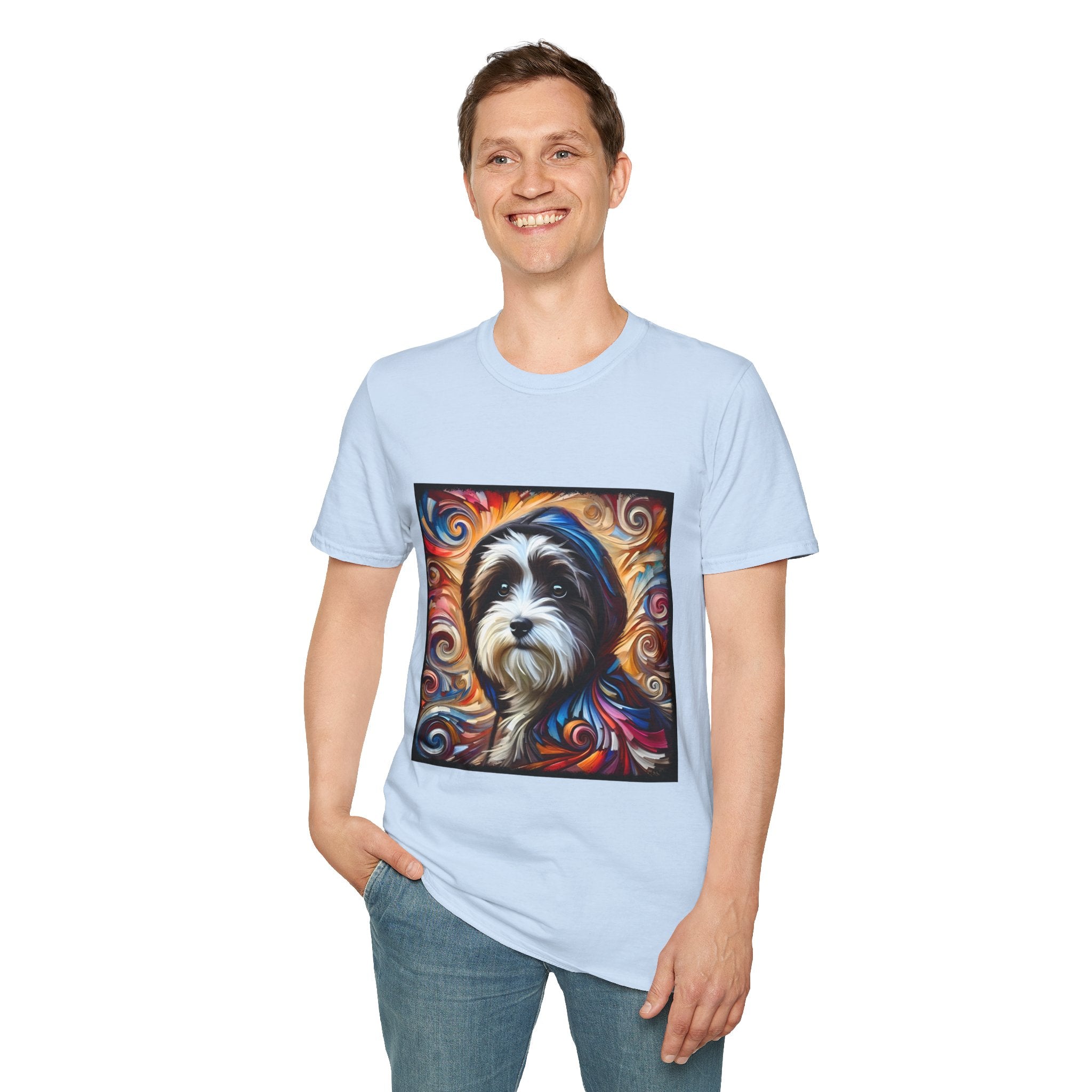 Havanese Relaxed Swirl |  Unisex Dog T-Shirt