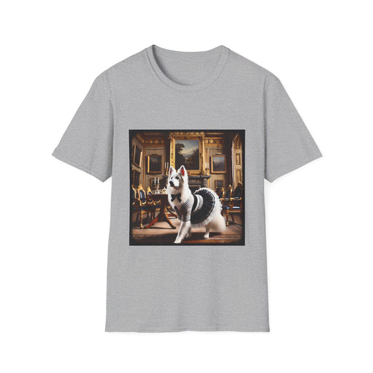 German Shepherd Royal Preppy design dog lover unisex t-shirt in sport grey