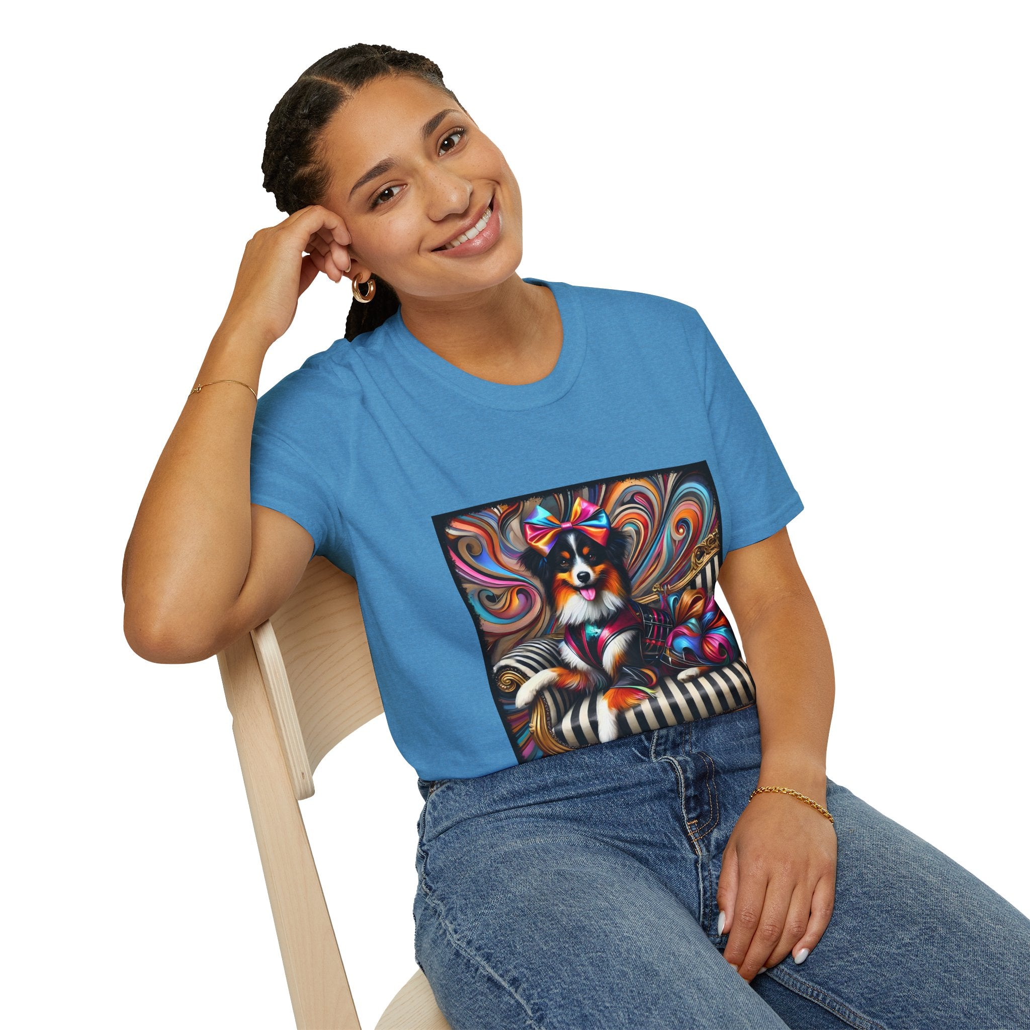 Australian Shepherd Bold Glam Rocker | Unisex Dog T-Shirt