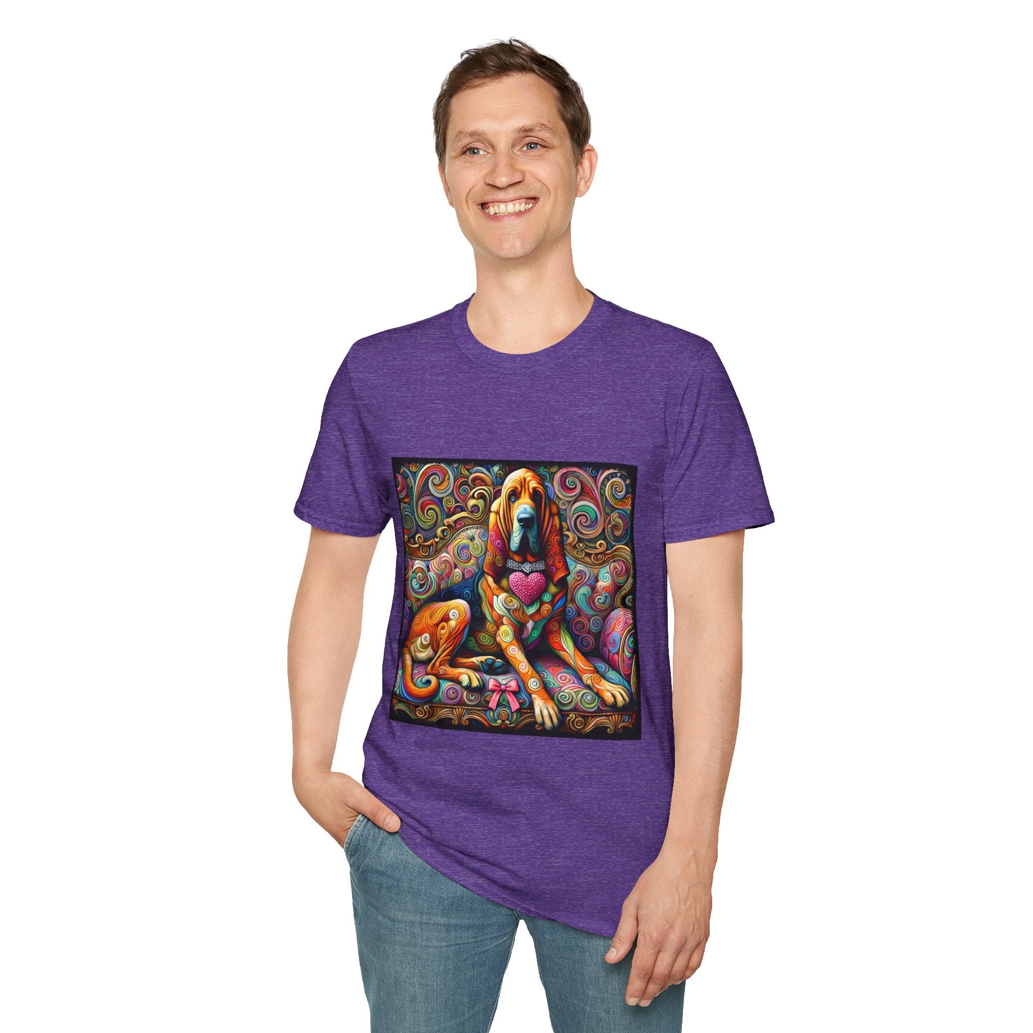 Bloodhound Love Swirl | Unisex Dog T-Shirt