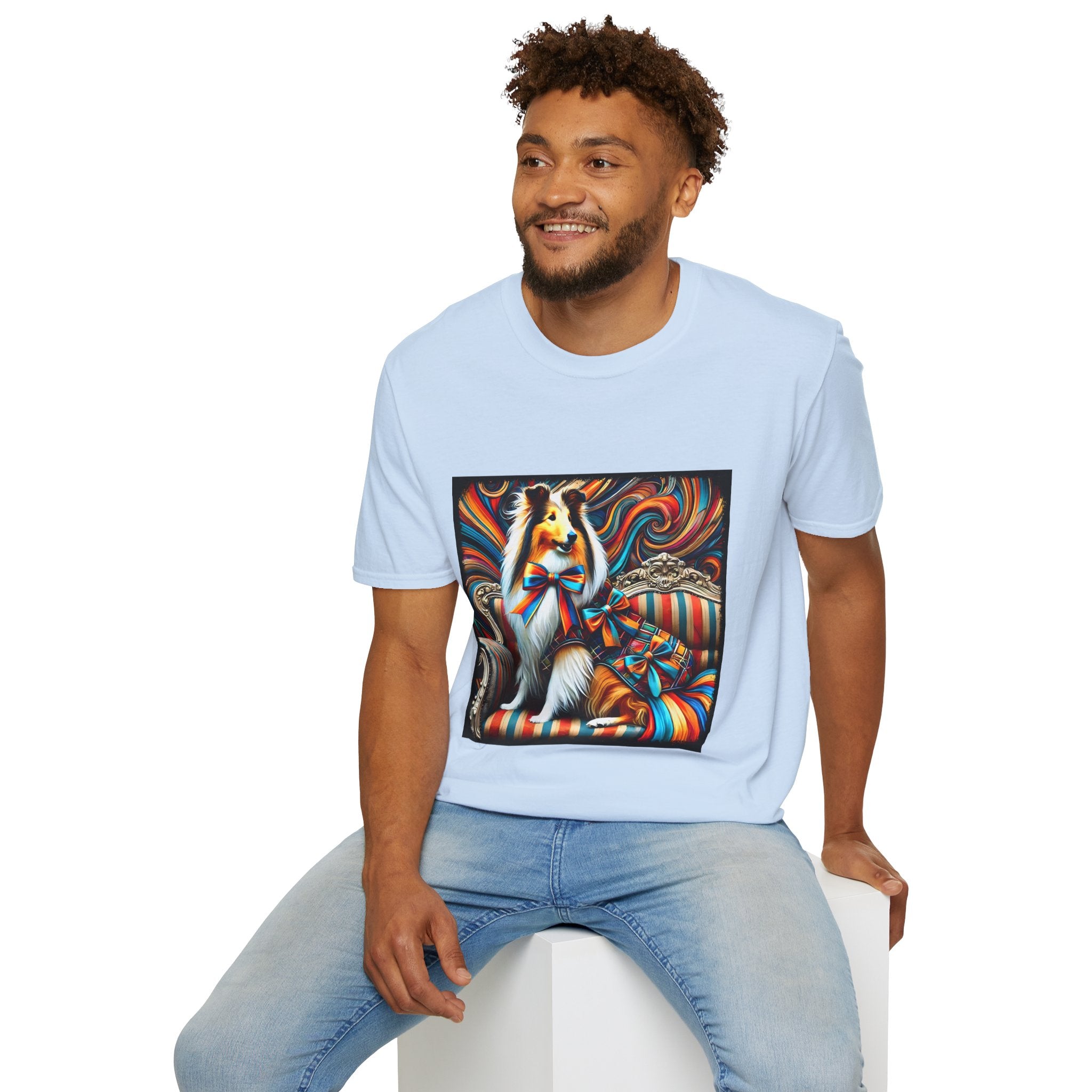 Collie Dynamic Swirl | Unisex Dog T-Shirt
