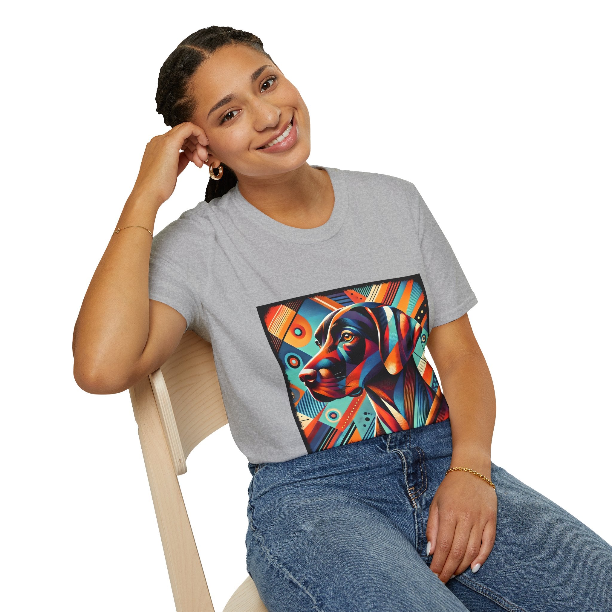 German Shorthaired Pointer Bold Geometric | Unisex Dog T-Shirt