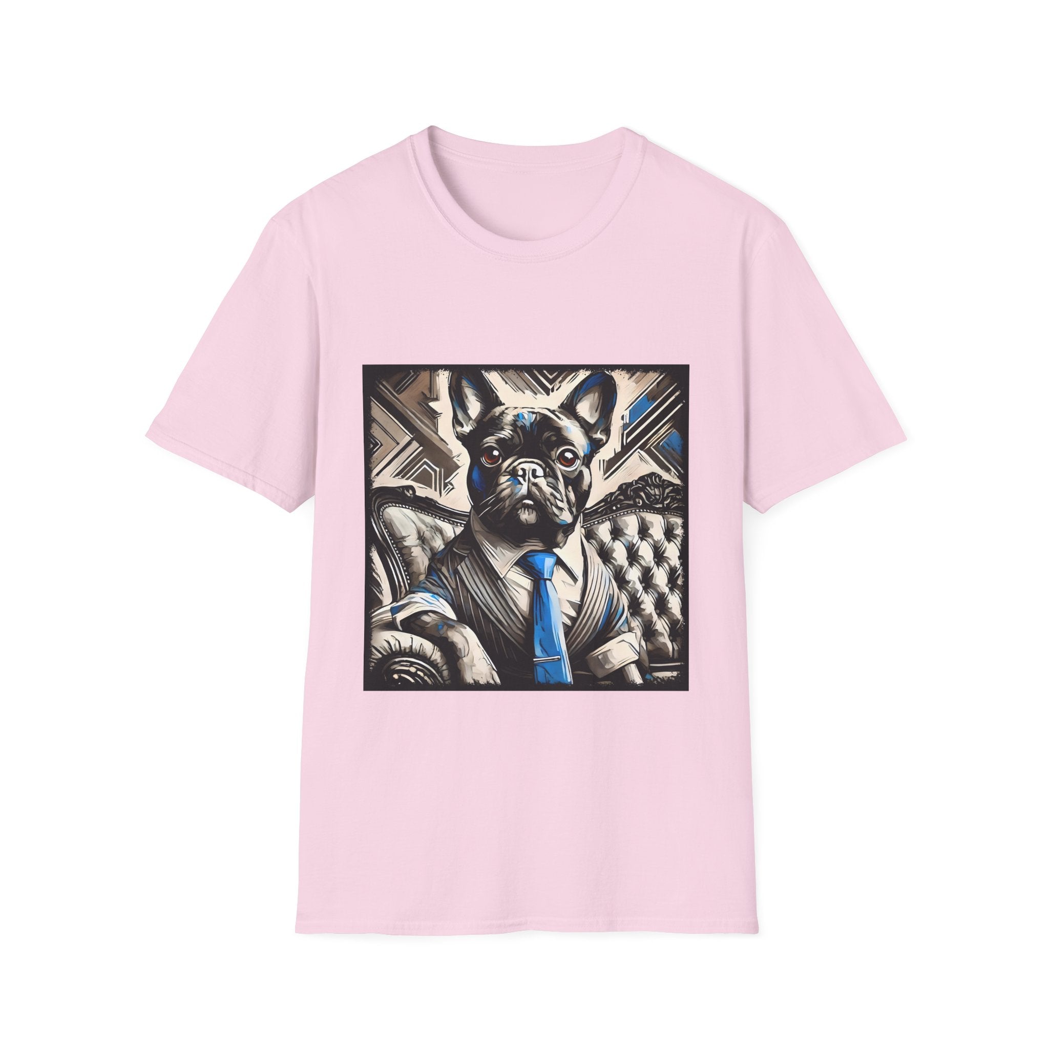French Bulldog Shirt | B&W Blue Tie Dog Lover Tee
