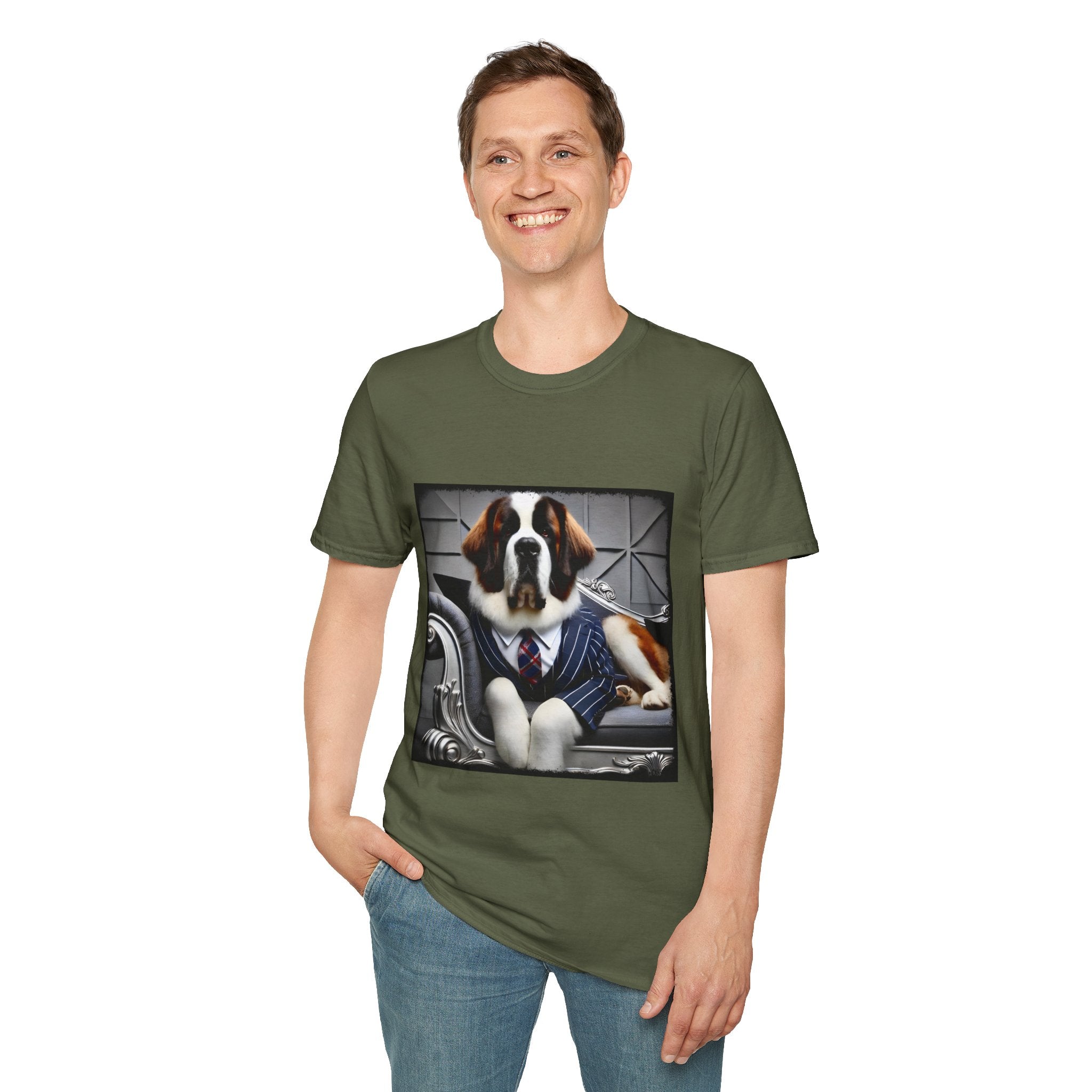 Saint Bernard Tux Luxe | Unisex Dog T-Shirt