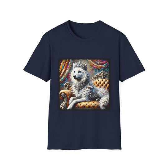 Dire Wolf Stunning Swirl design dog lover unisex t-shirt in navy