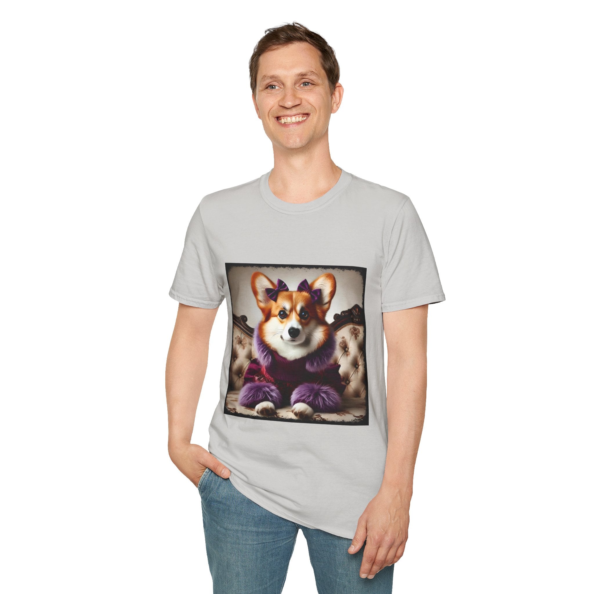 Pembroke Welsh Corgi Purple Pawfluencer | Unisex Dog T-Shirt