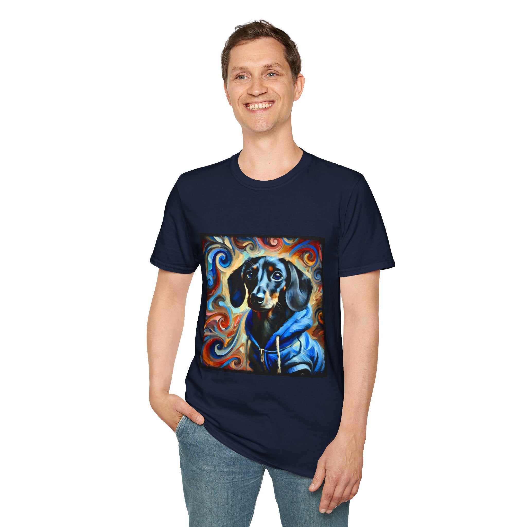 Dachshund Urban Edge Swirl | Unisex Dog T-Shirt