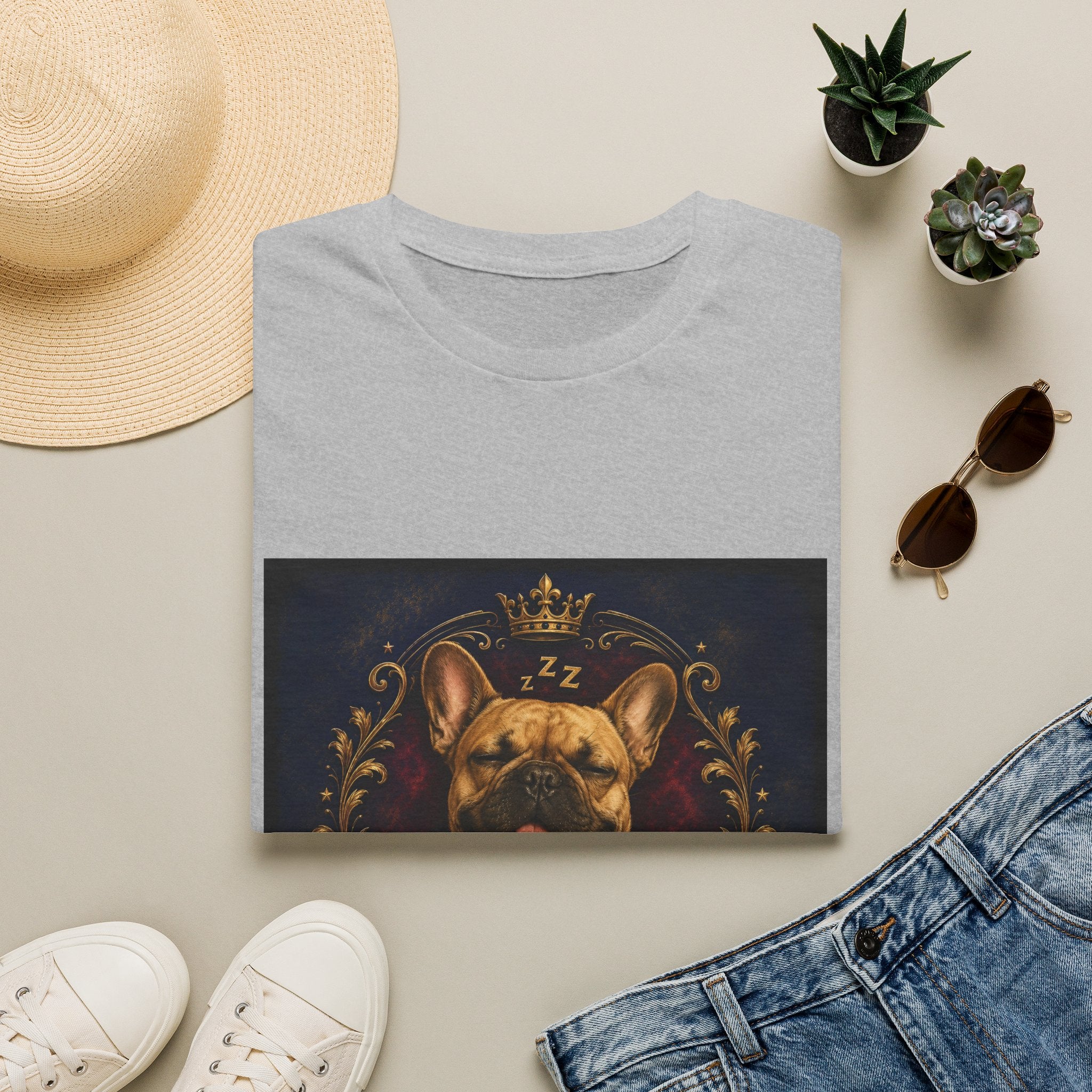 French Bulldog Shirt | All Bark, No Bite, Just Snoring Dog Lover Tee