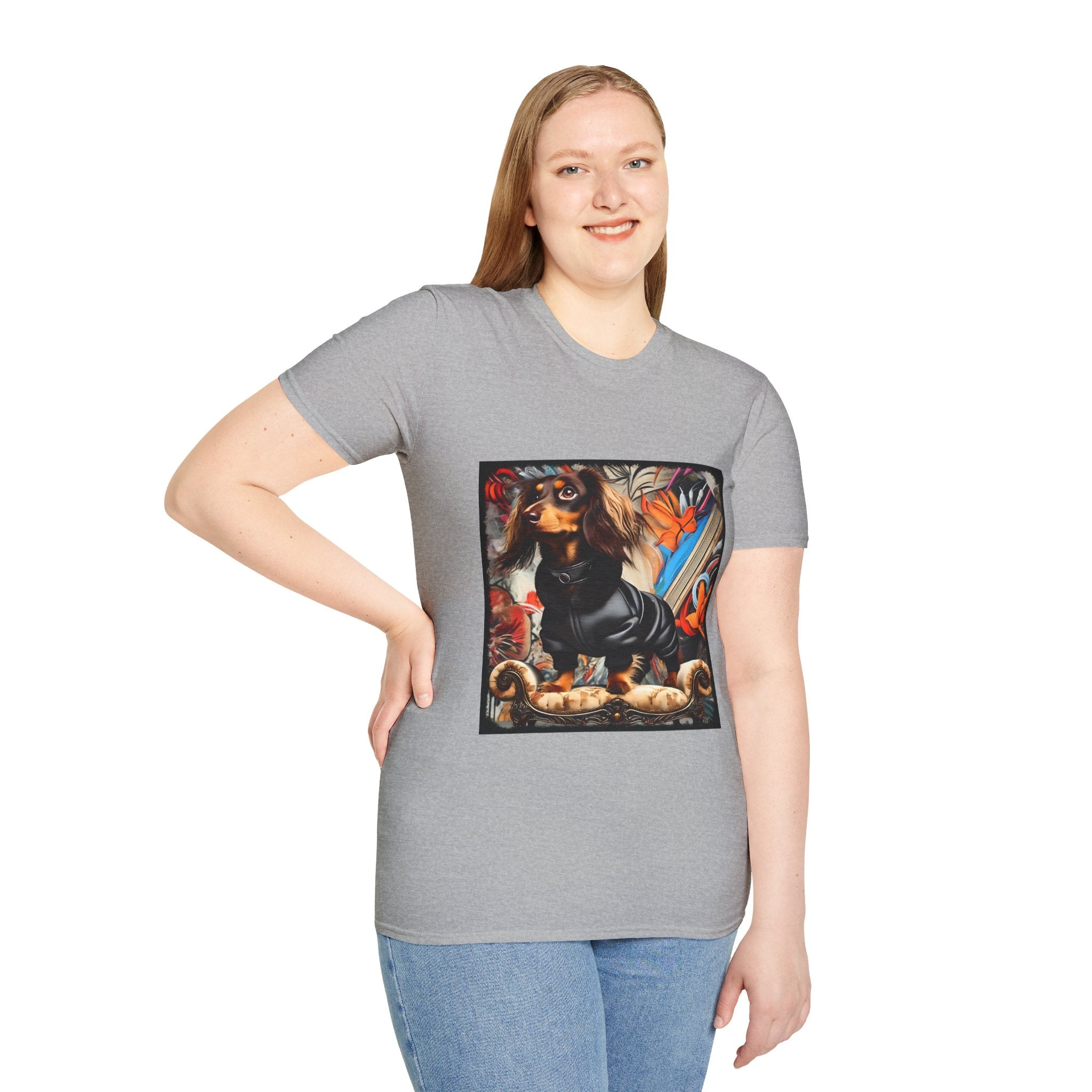 Dachshund Grunge Chic | Unisex Dog T-Shirt