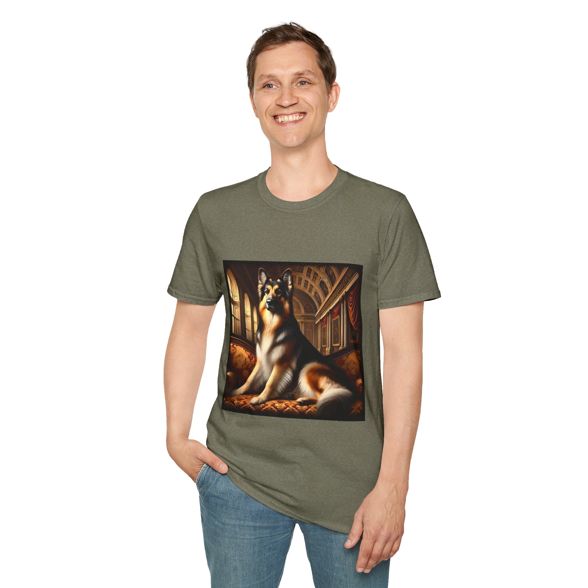 German Shepherd Dashing Duke | Unisex Dog T-Shirt