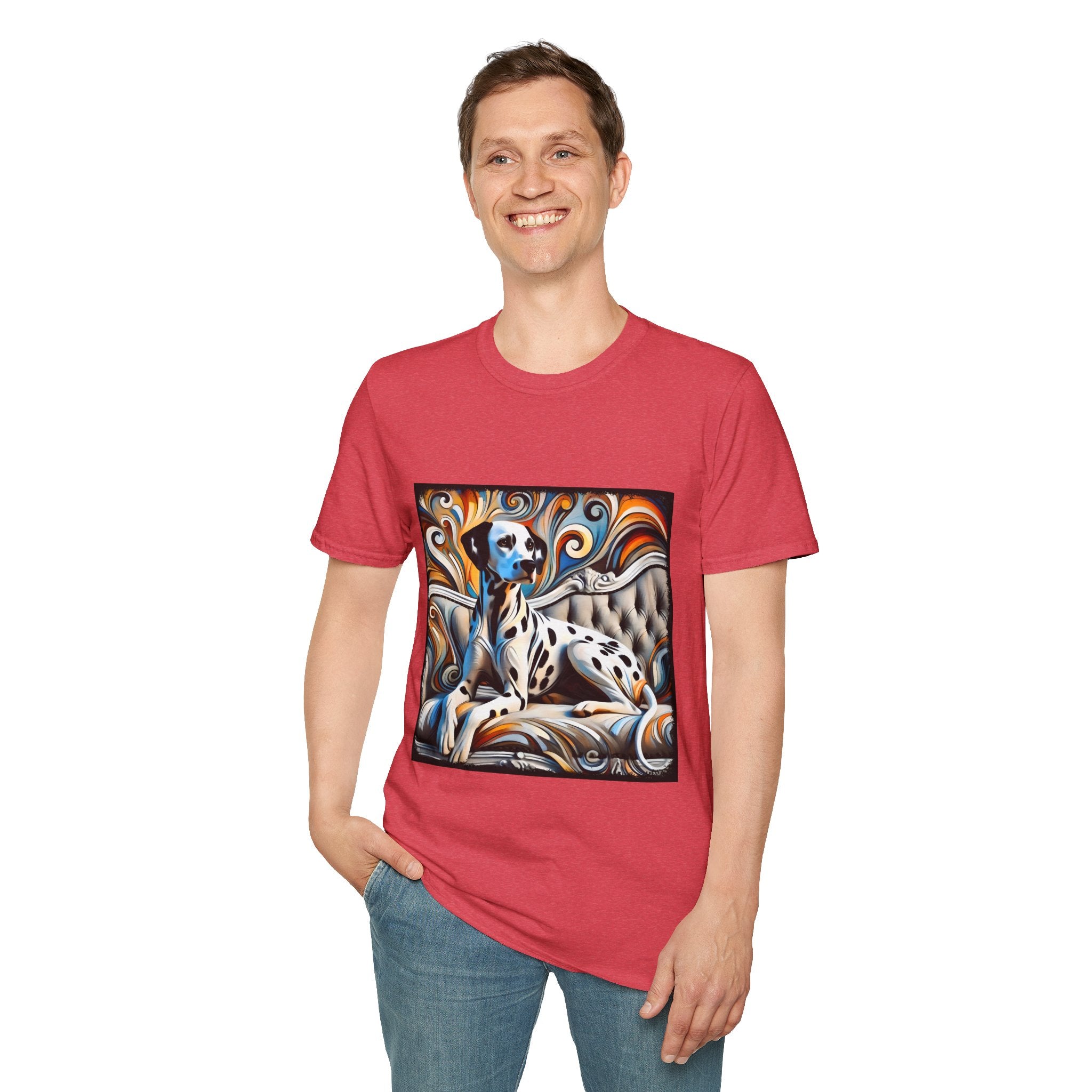 Dalmatian vivid Swirl | Unisex Dog T-Shirt