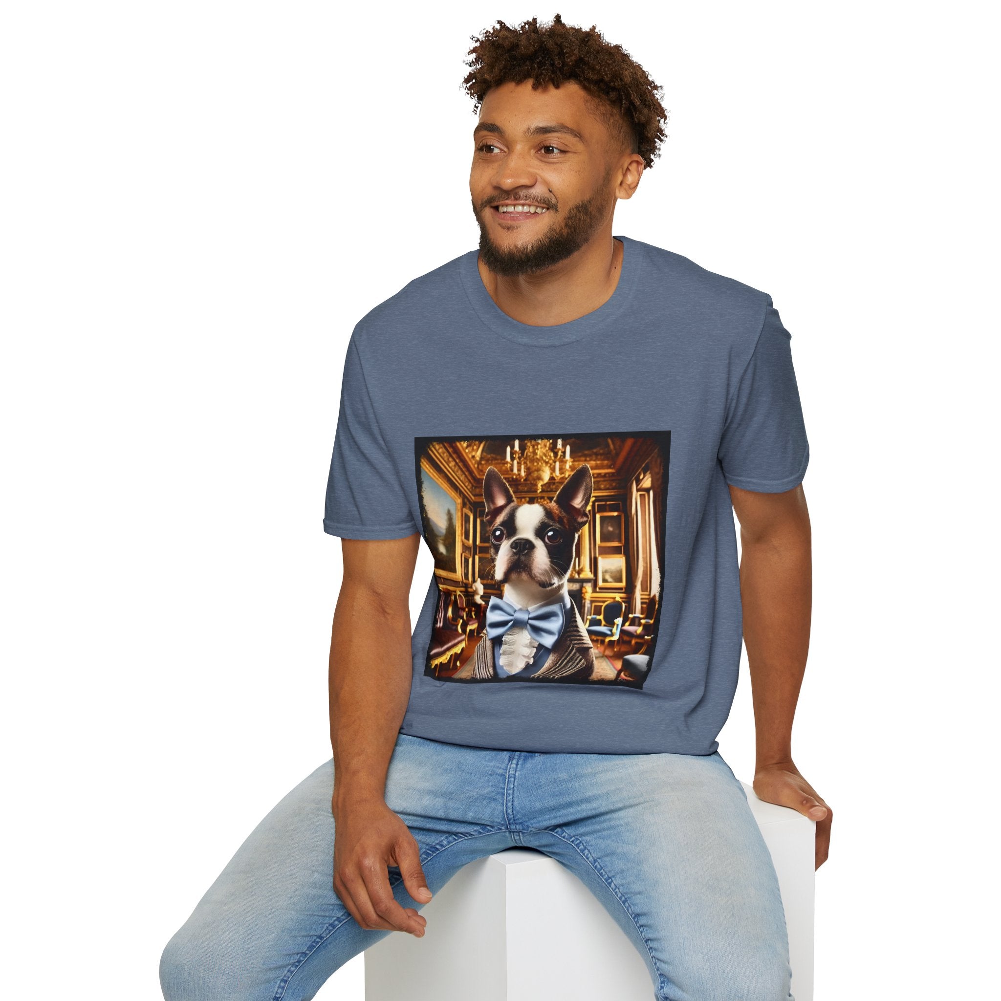 Boston Terrier Rich Rougue | Unisex Dog T-Shirt