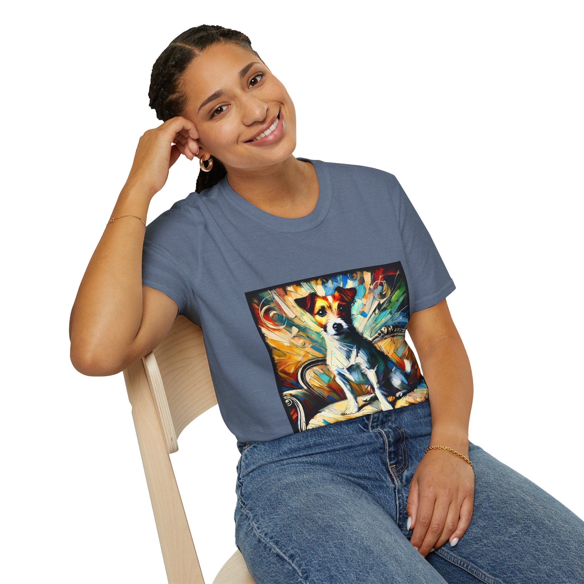 Jack Russell Terrier Multicolored Classic | Unisex Dog T-Shirt
