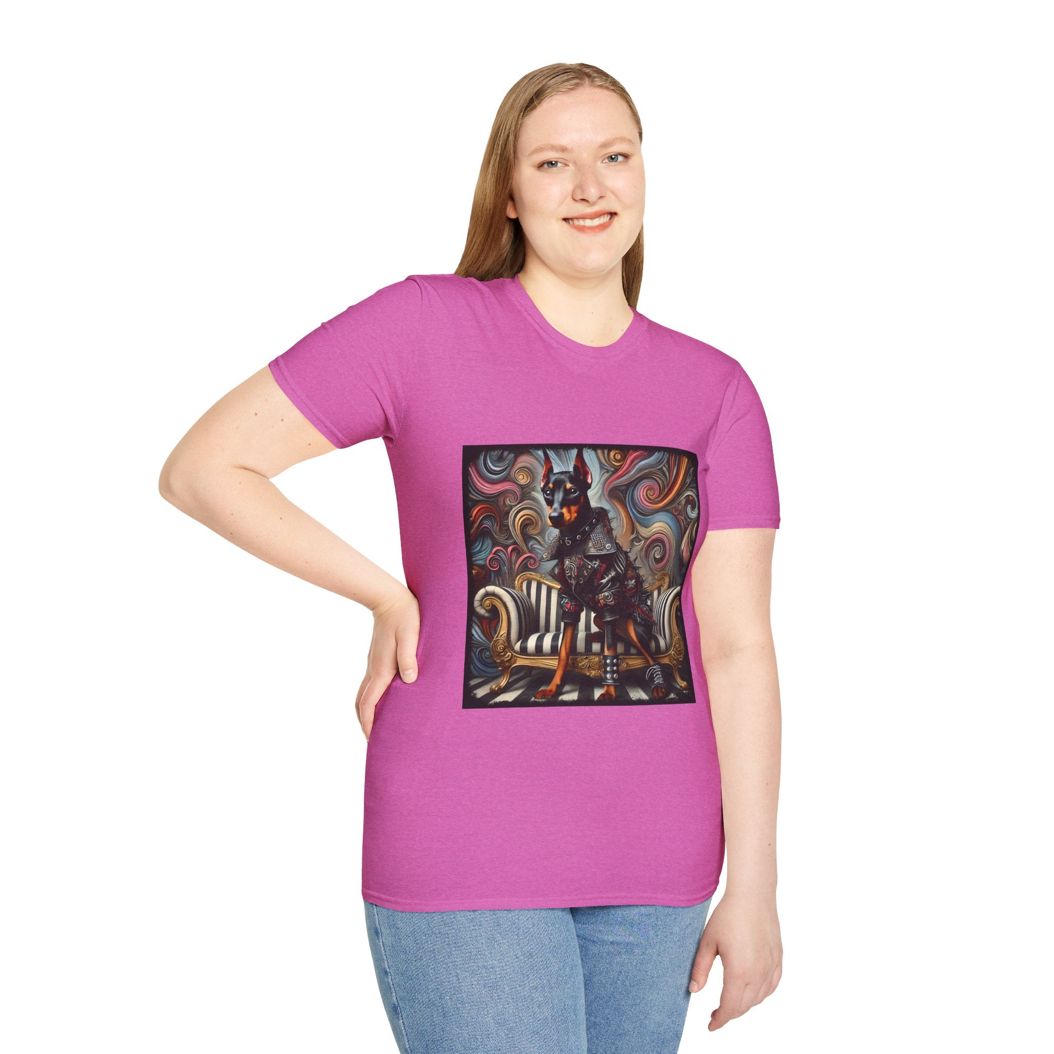 Doberman Pinscher Edgy Rocker | Unisex Dog T-Shirt