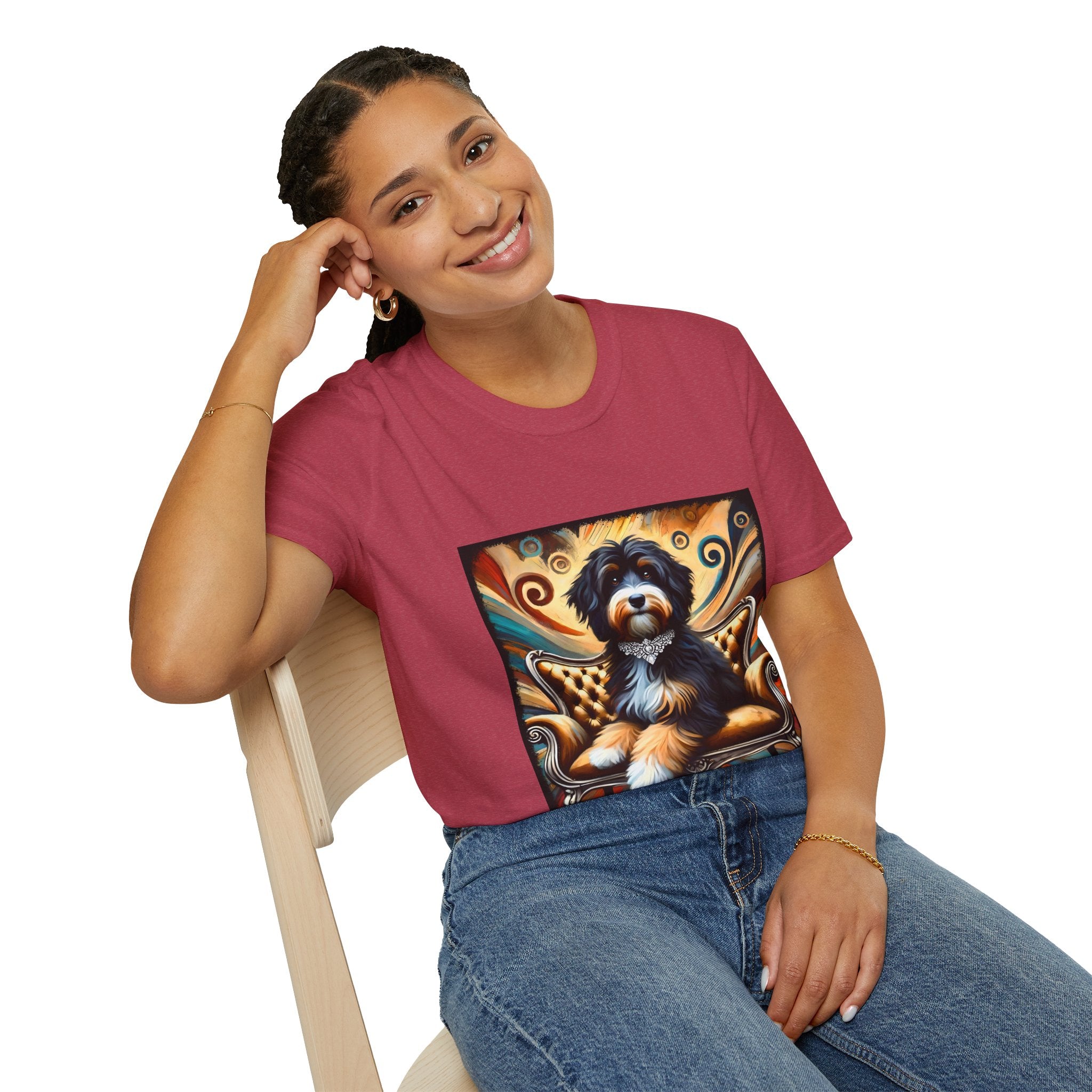 Bernedoodle Diamond Swirl | Unisex Dog T-Shirt