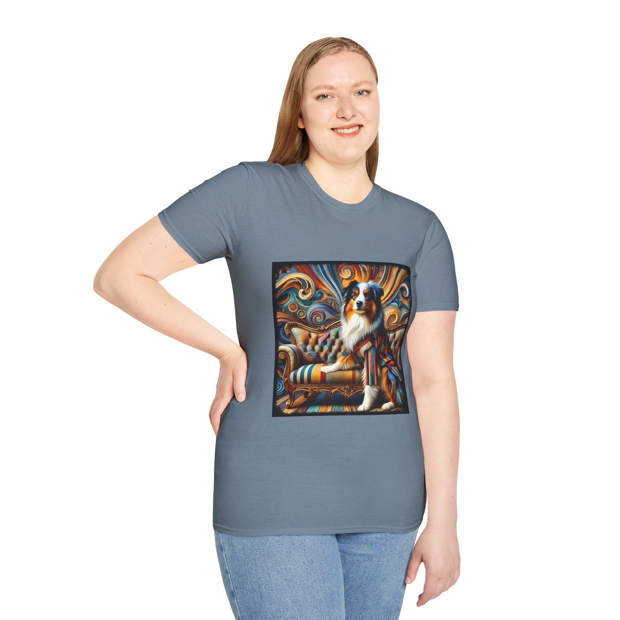 Australian Shepherd Warm Swirl | Unisex Dog T-Shirt